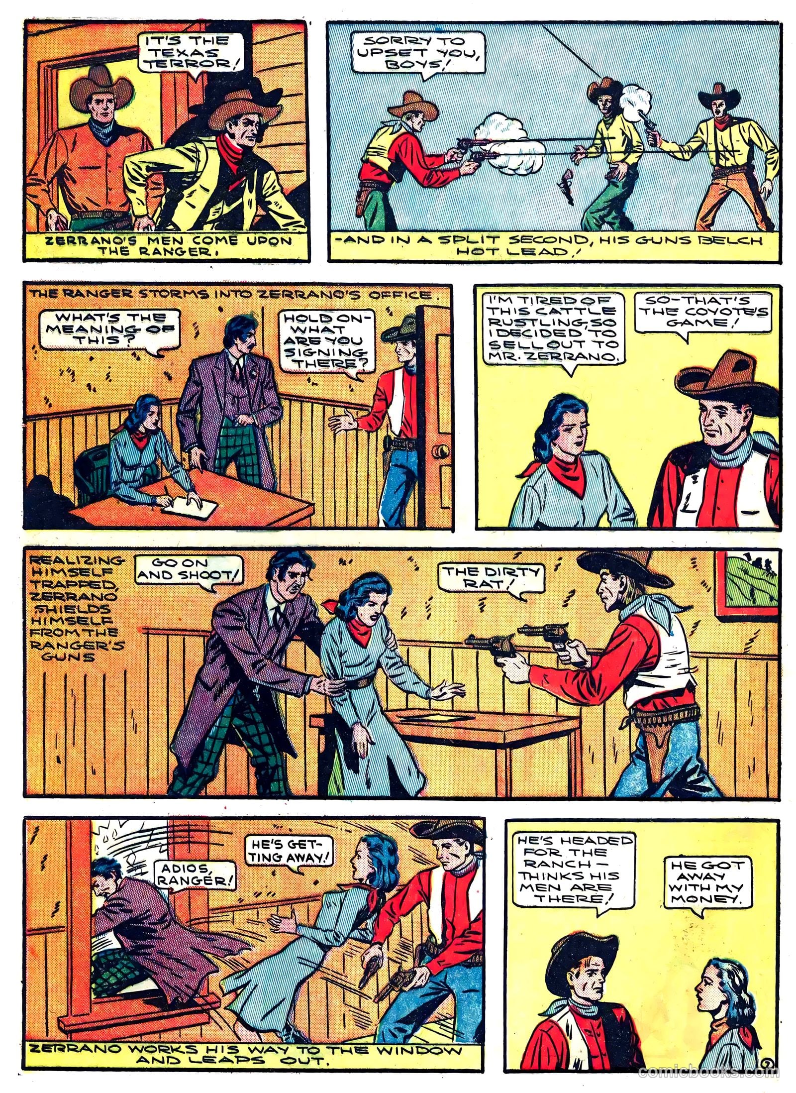 bill wayne the texas terror fixed #nn — page 36 of 37