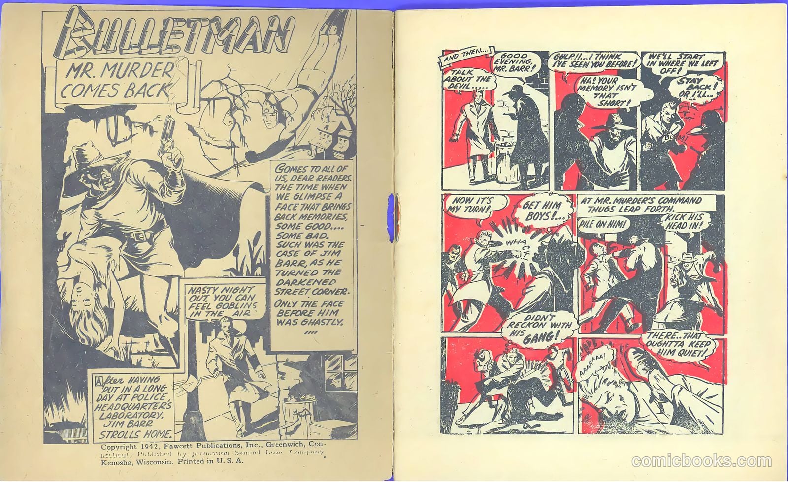 Mighty Midget Comics: Bulletman #1 (1942) — page 2 of 18