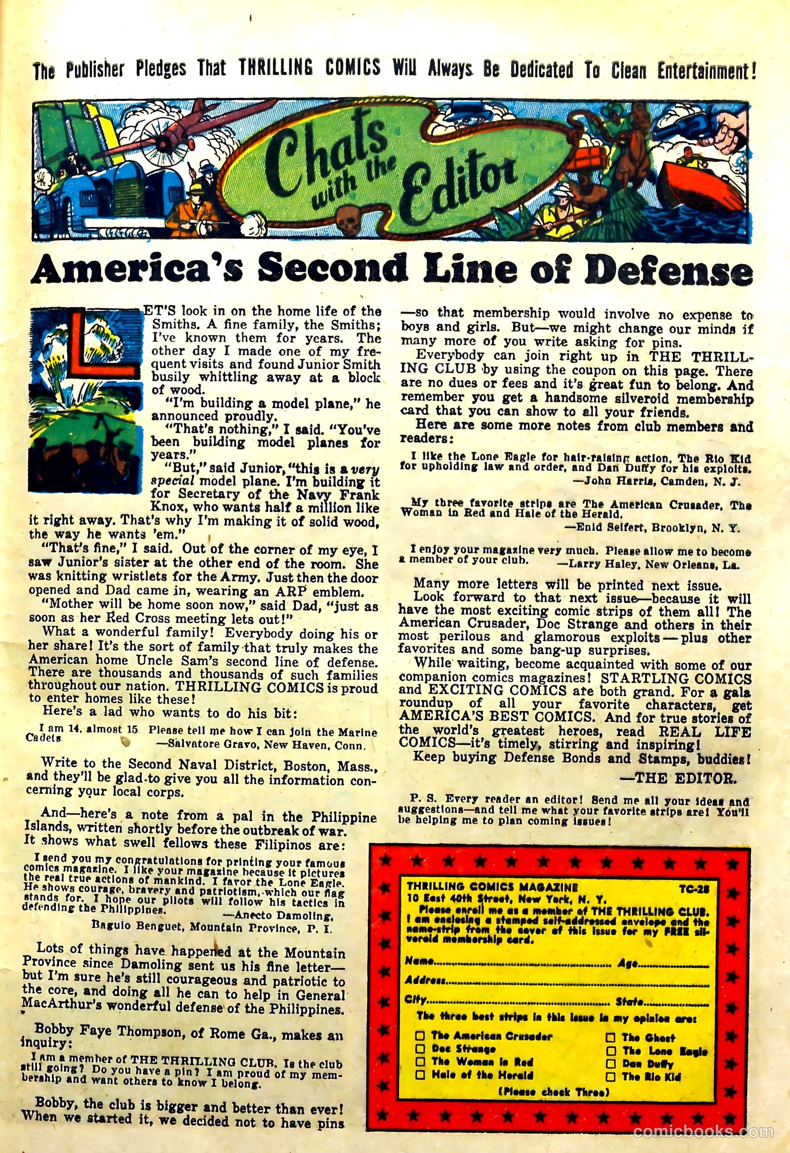 Thrilling Comics #28 (1940) — page 61 of 68