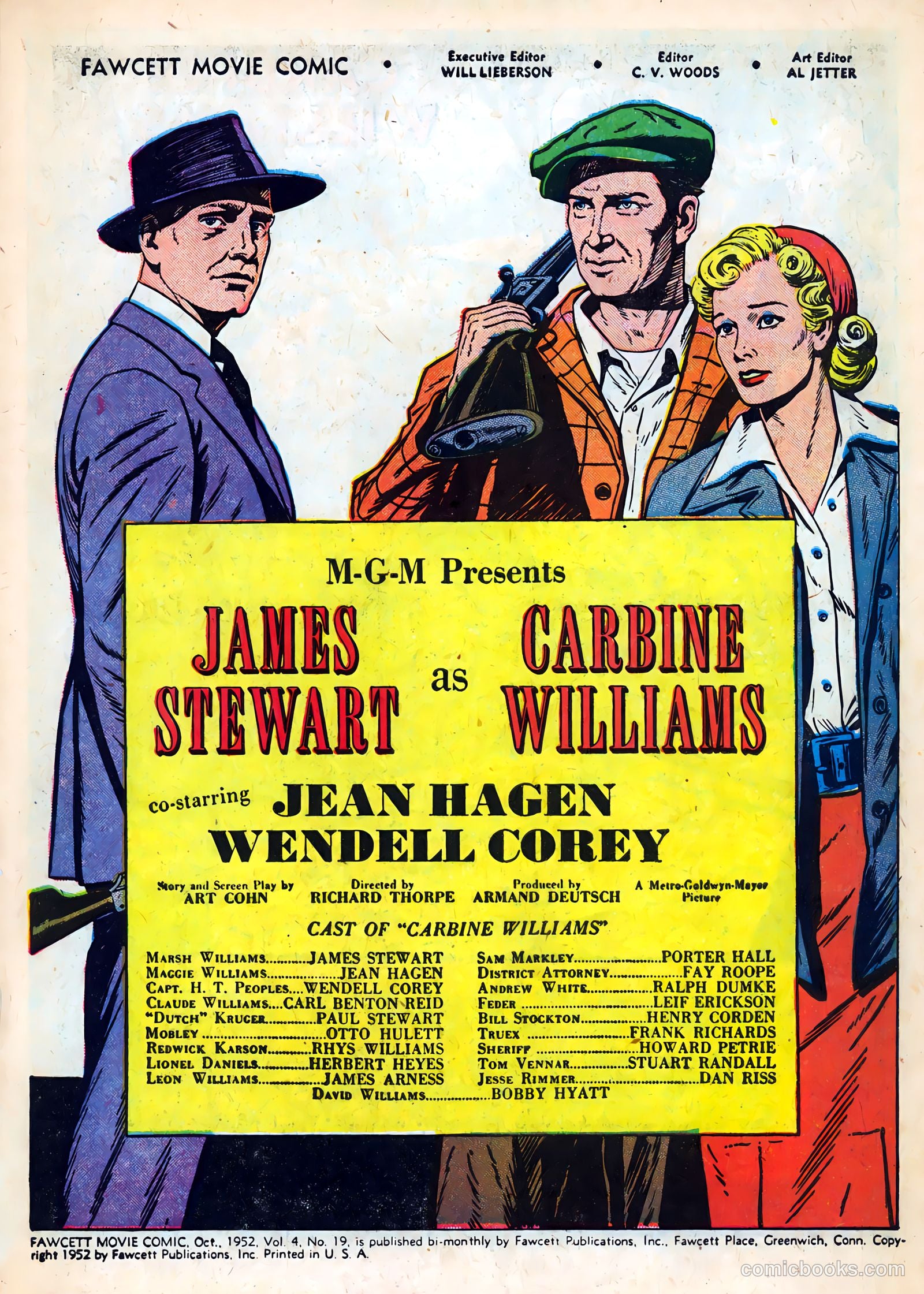 Fawcett Movie Comic 19 - Carbine Williams #1 — page 3 of 36