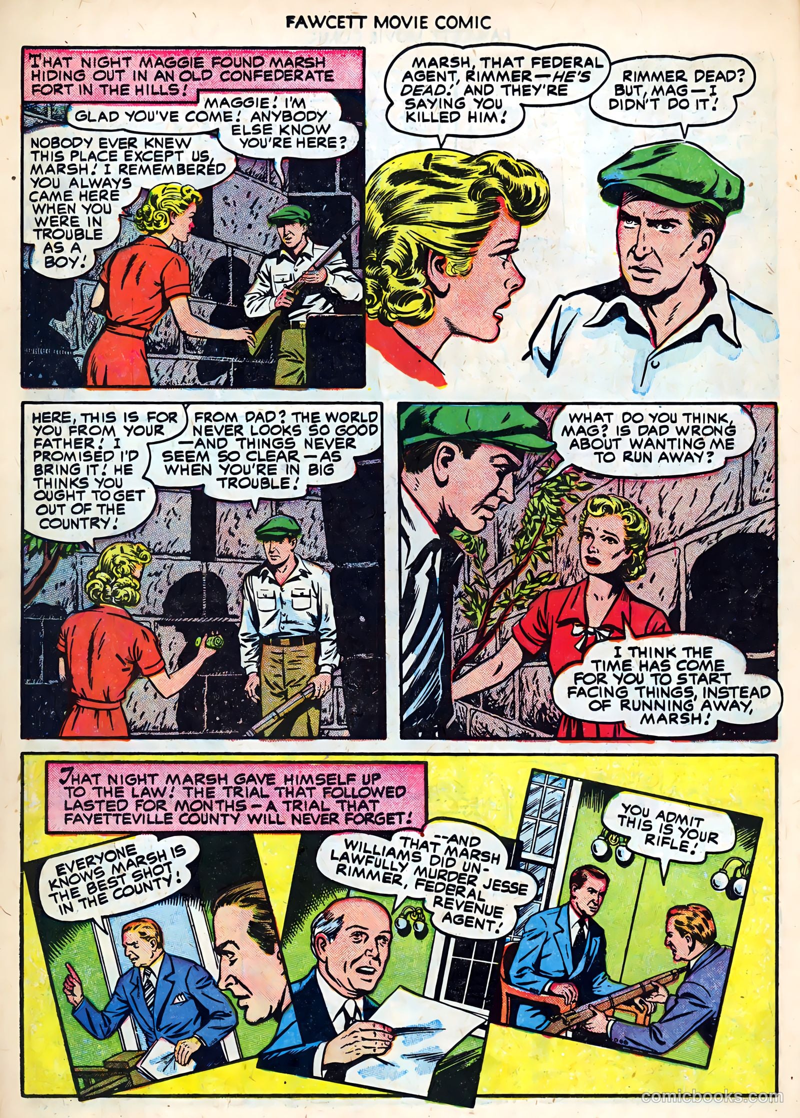 Fawcett Movie Comic 19 - Carbine Williams #1 — page 14 of 36