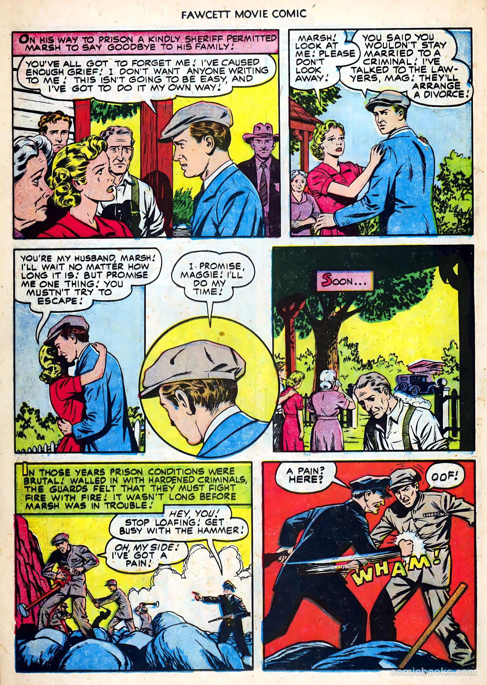 Fawcett Movie Comic 19 - Carbine Williams #1 — page 16 of 36