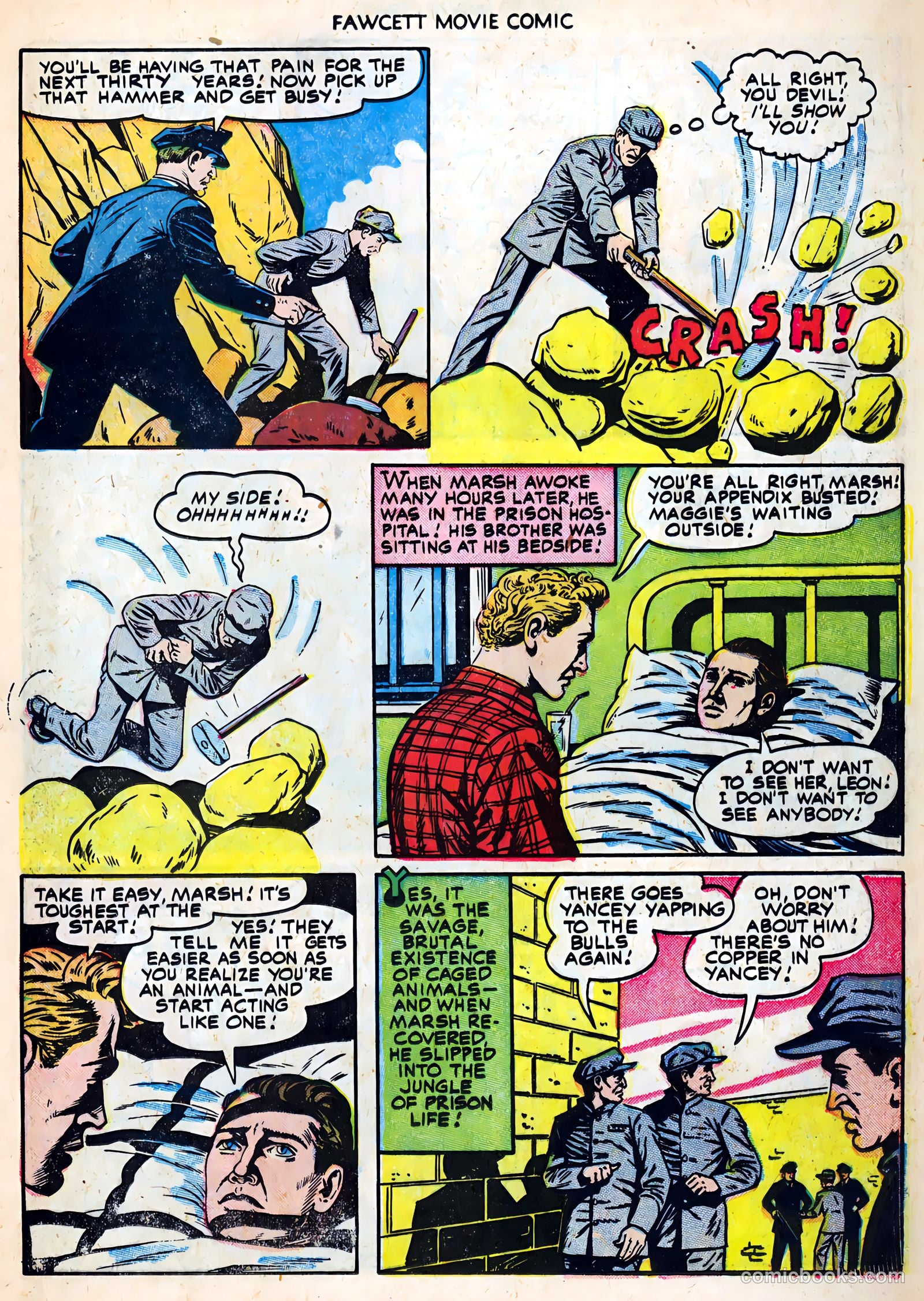 Fawcett Movie Comic 19 - Carbine Williams #1 — page 17 of 36