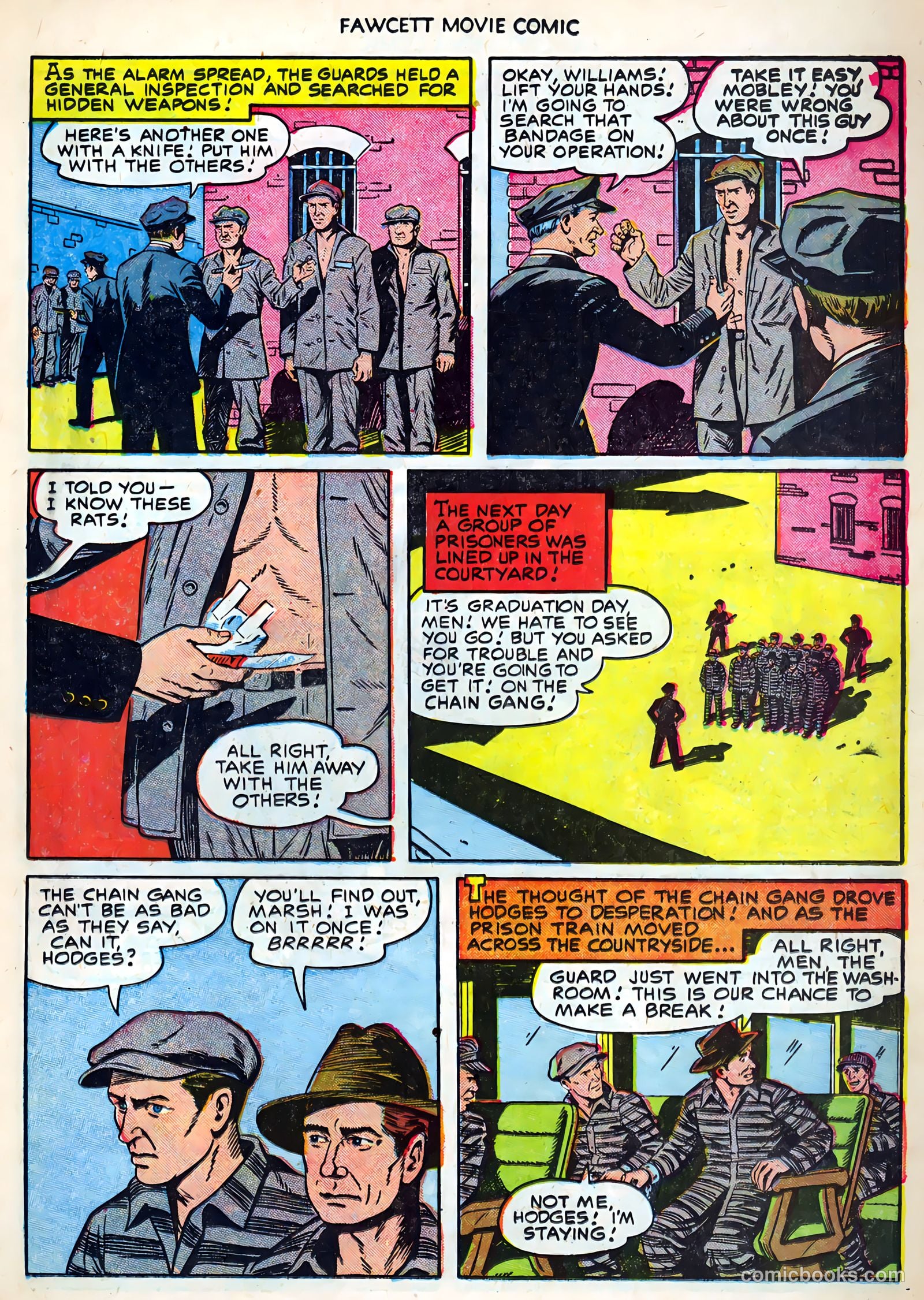 Fawcett Movie Comic 19 - Carbine Williams #1 — page 19 of 36