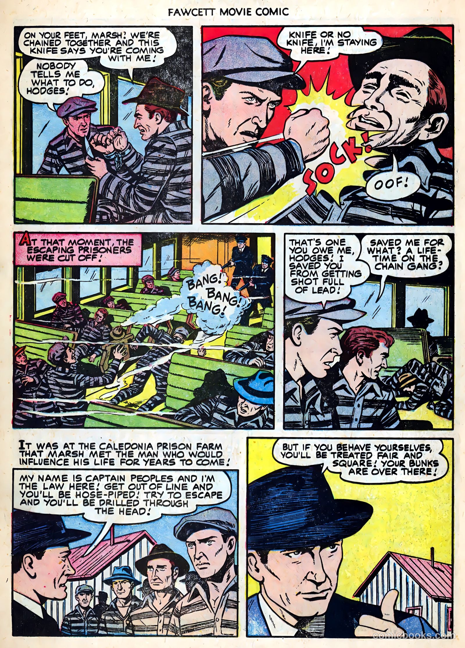 Fawcett Movie Comic 19 - Carbine Williams #1 — page 20 of 36