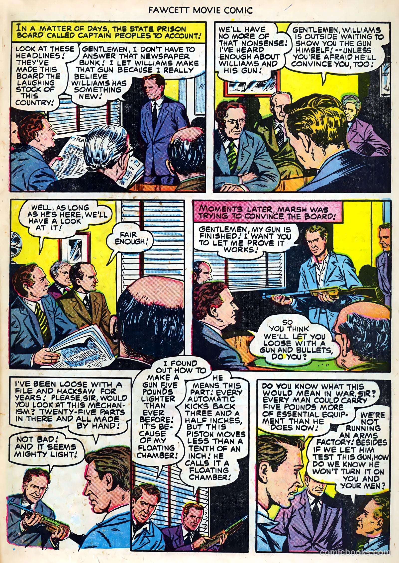 Fawcett Movie Comic 19 - Carbine Williams #1 — page 31 of 36