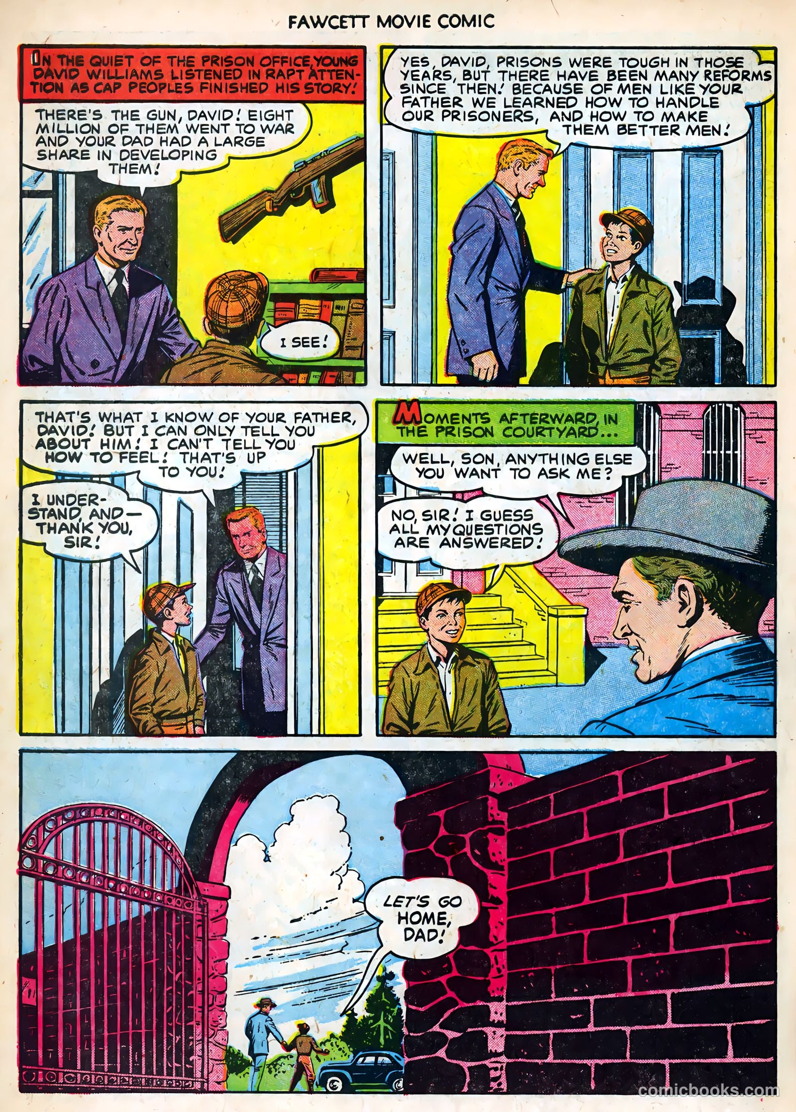 Fawcett Movie Comic 19 - Carbine Williams #1 — page 34 of 36