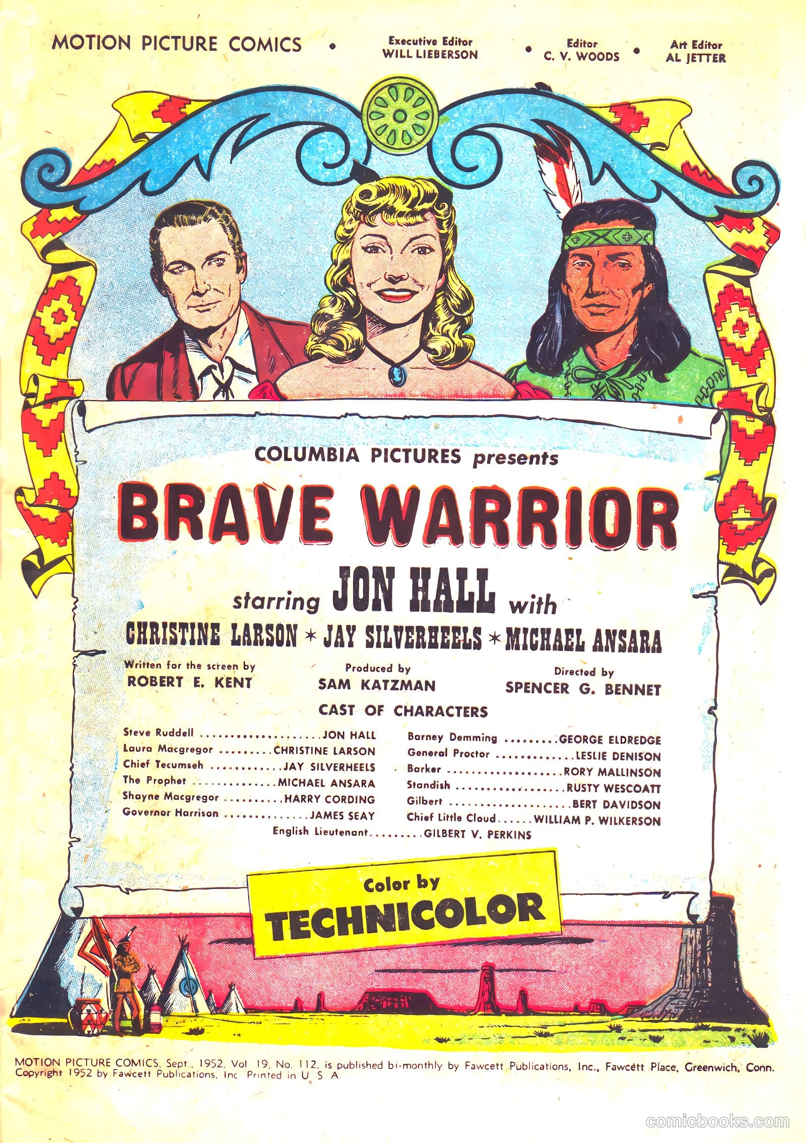 Motion Picture Comics 112 Brave Warrior #1 — page 3 of 36