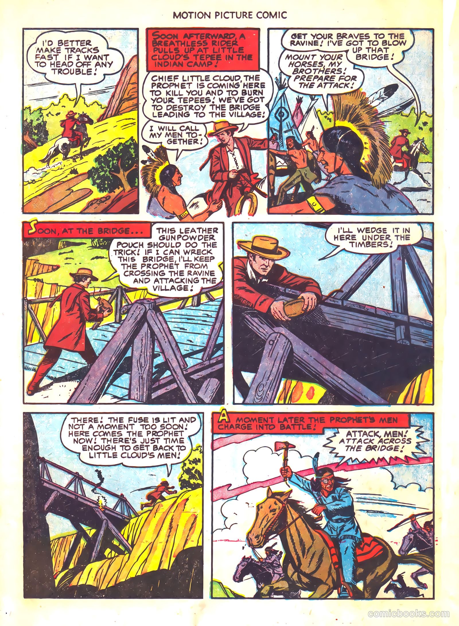 Motion Picture Comics 112 Brave Warrior #1 — page 14 of 36