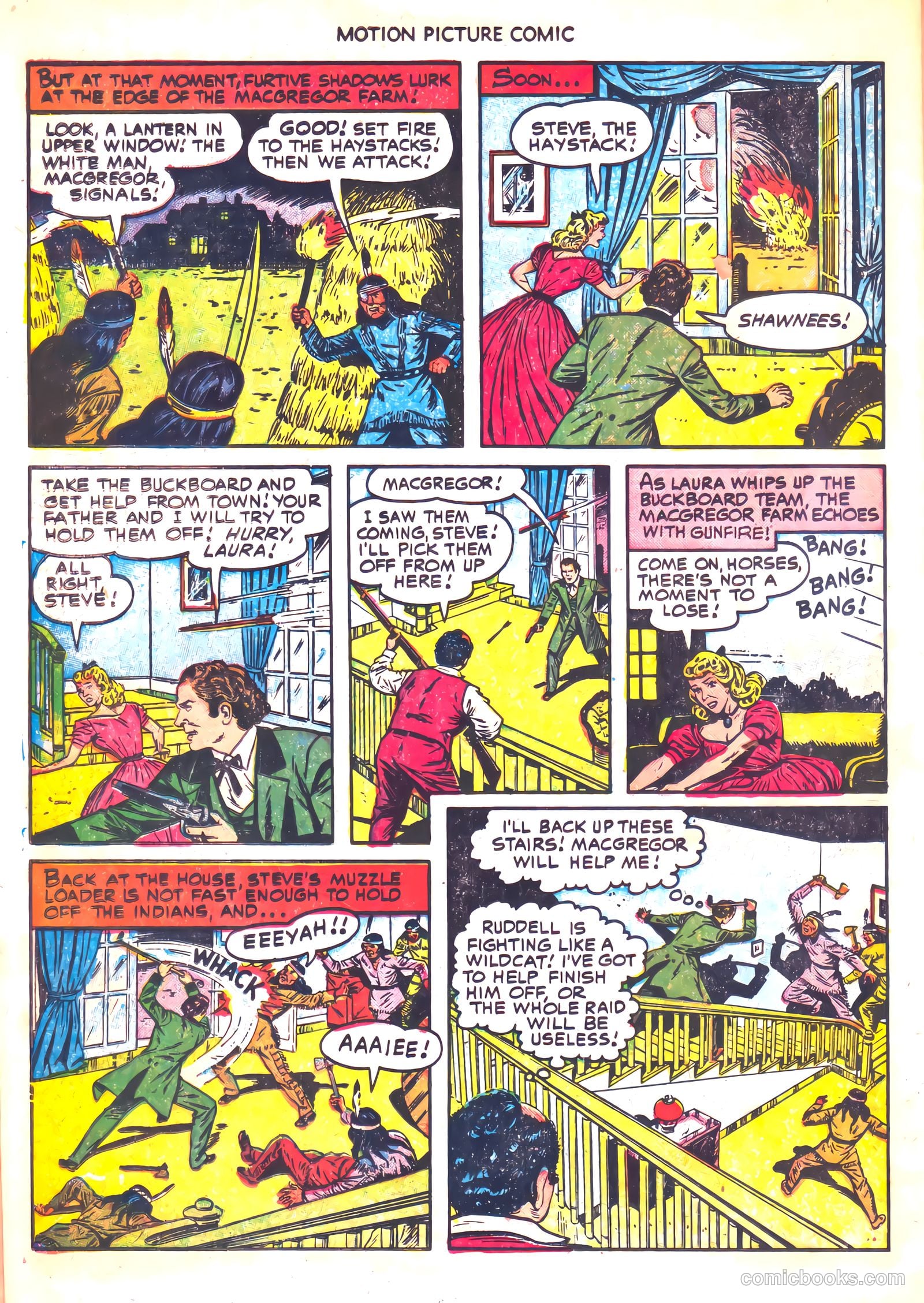 Motion Picture Comics 112 Brave Warrior #1 — page 22 of 36