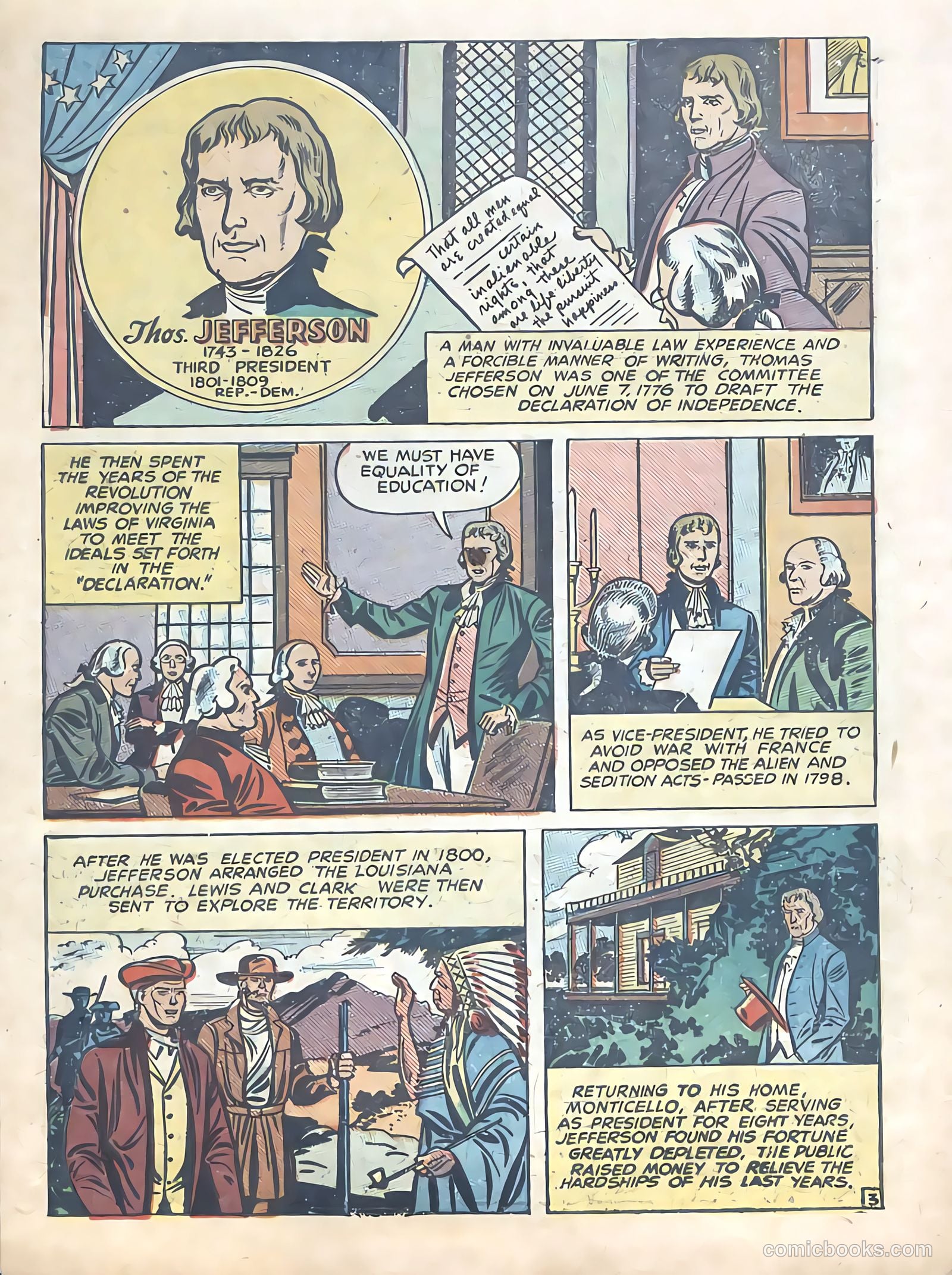 Know Your Presidents #nn (1948) — page 5 of 24