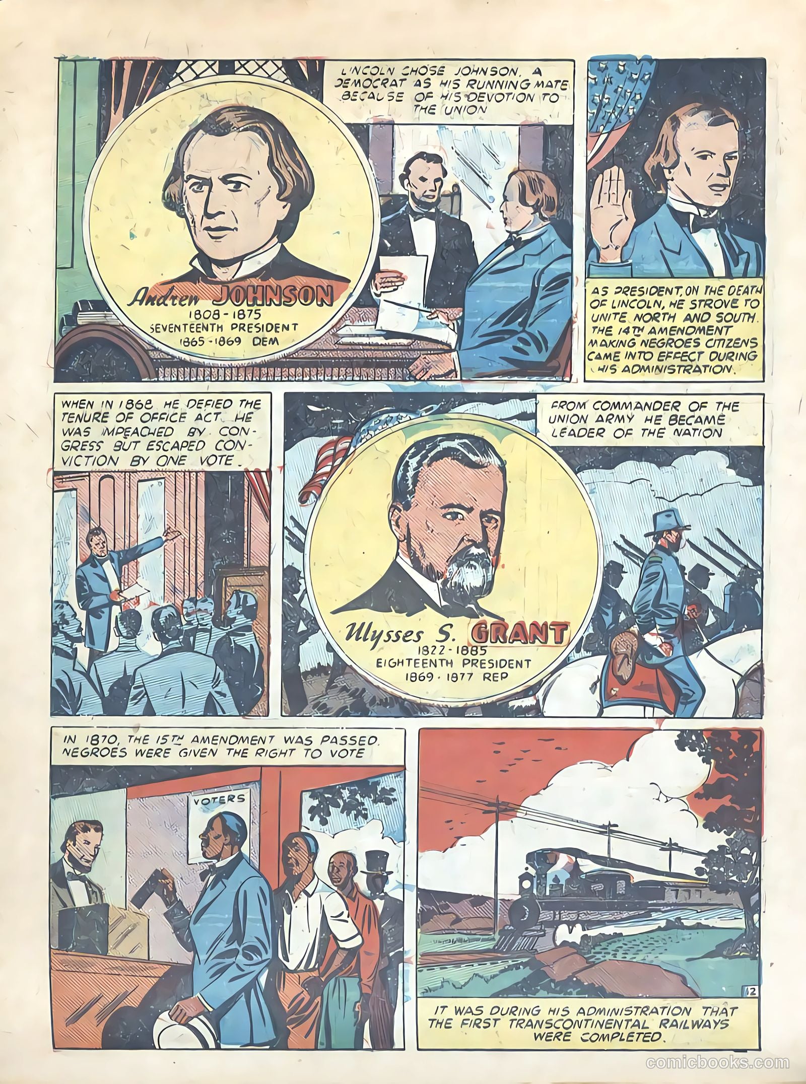 Know Your Presidents #nn (1948) — page 14 of 24