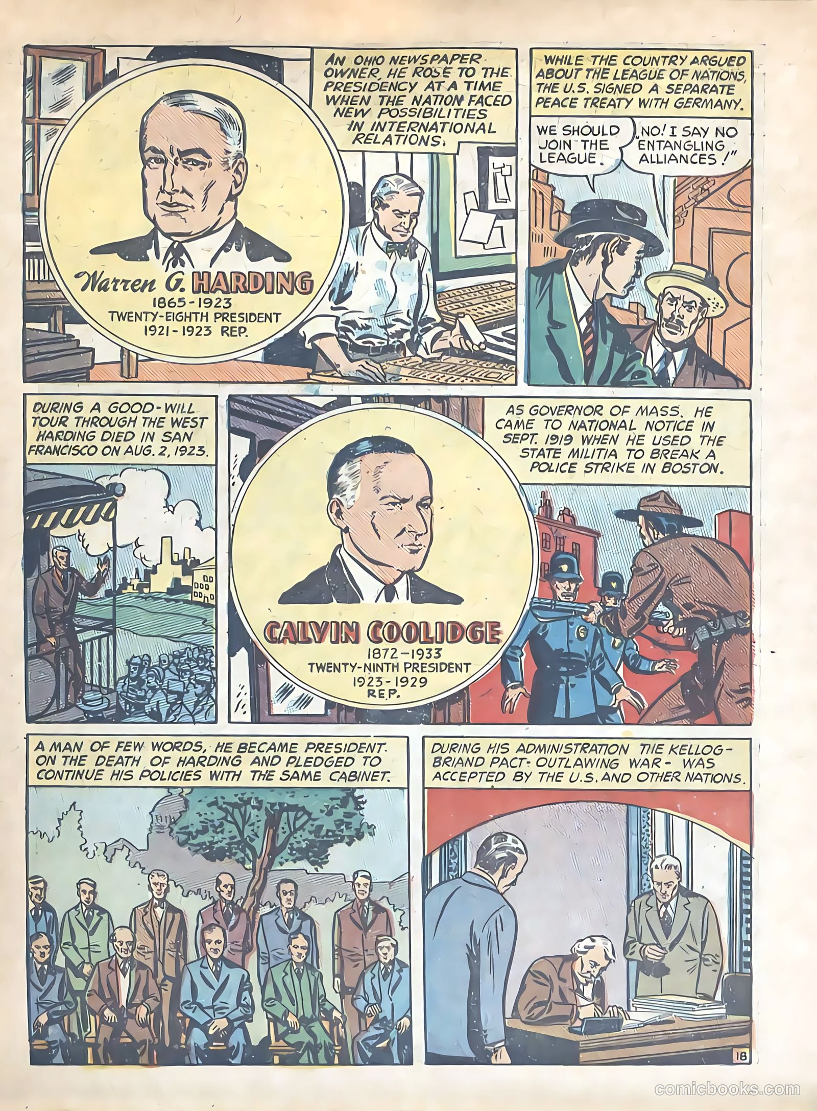 Know Your Presidents #nn (1948) — page 20 of 24