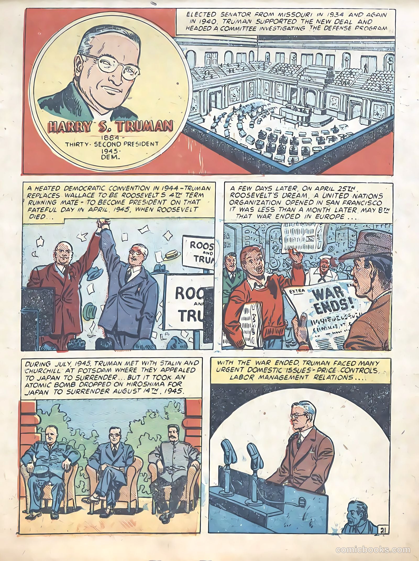 Know Your Presidents #nn (1948) — page 23 of 24
