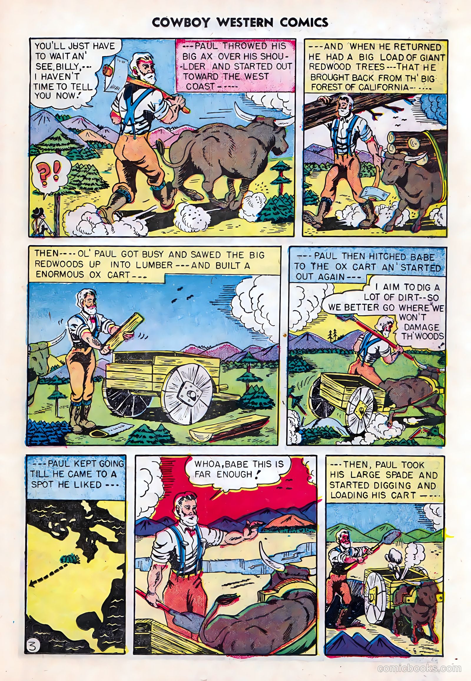Cowboy Western #23 (1954) — page 29 of 36