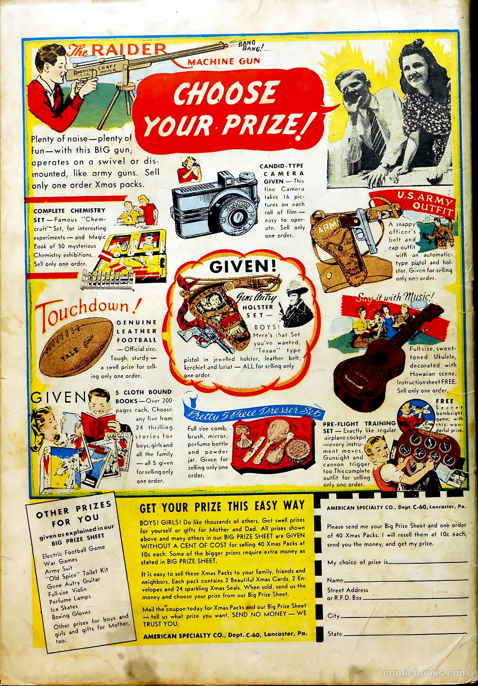 Prize Comics #36 (1940) — page 60 of 60