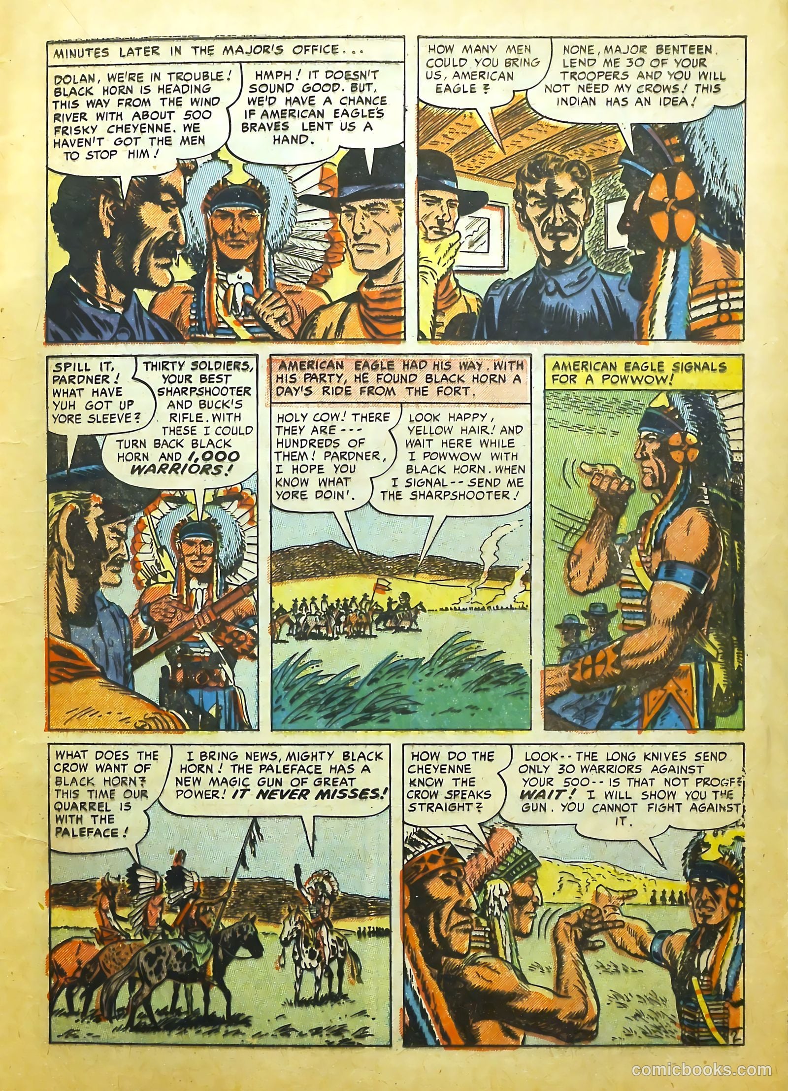 Prize Comics Western #99 (1950) — page 14 of 37