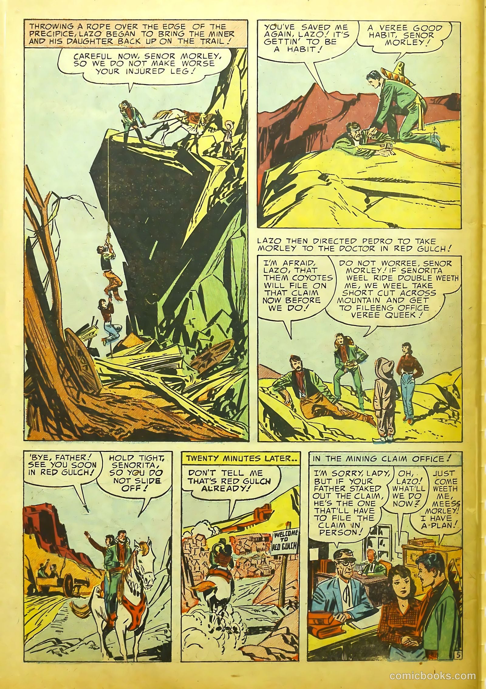 Prize Comics Western #99 (1950) — page 31 of 37