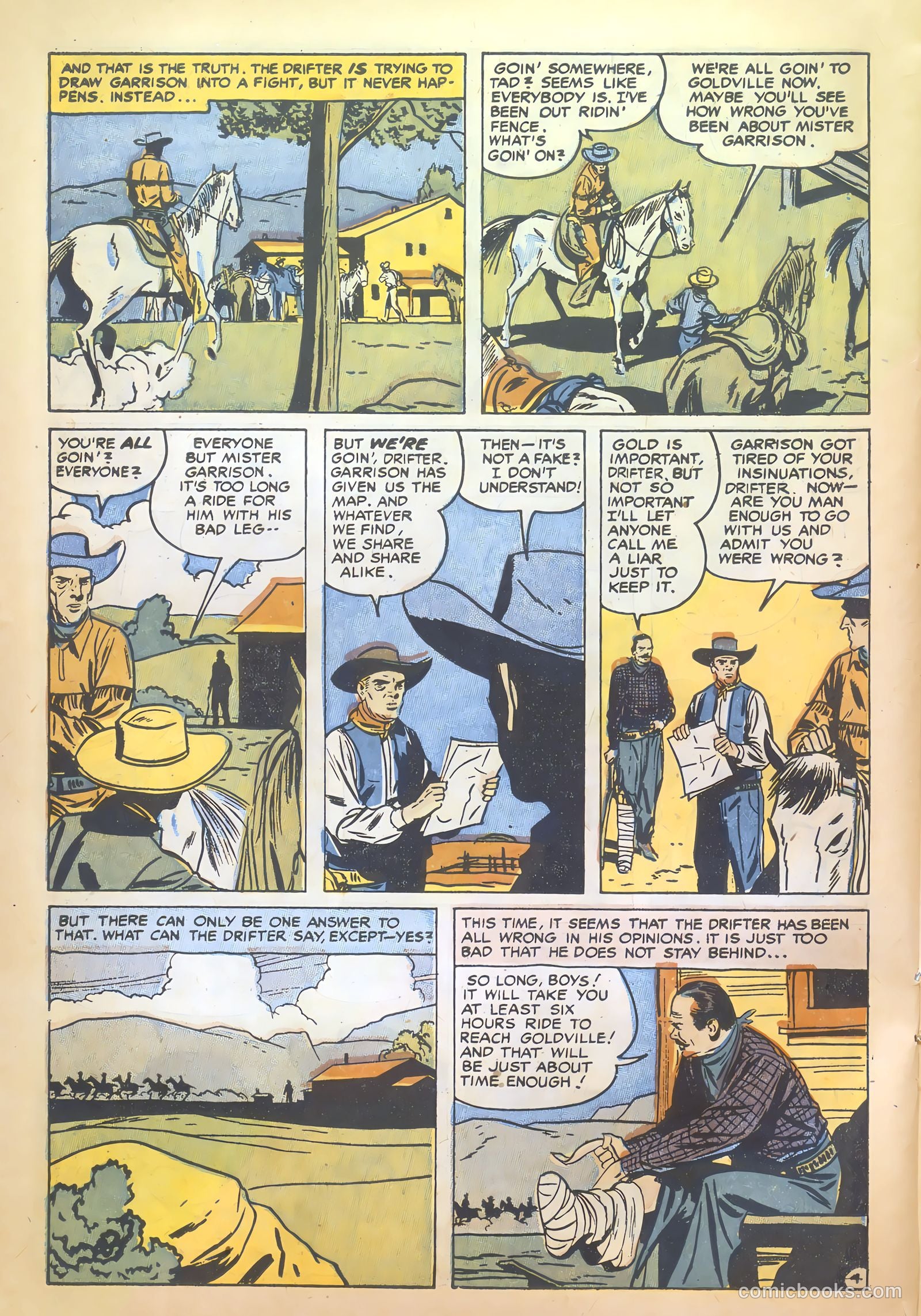 Prize Comics Western #119 (1950) — page 22 of 36