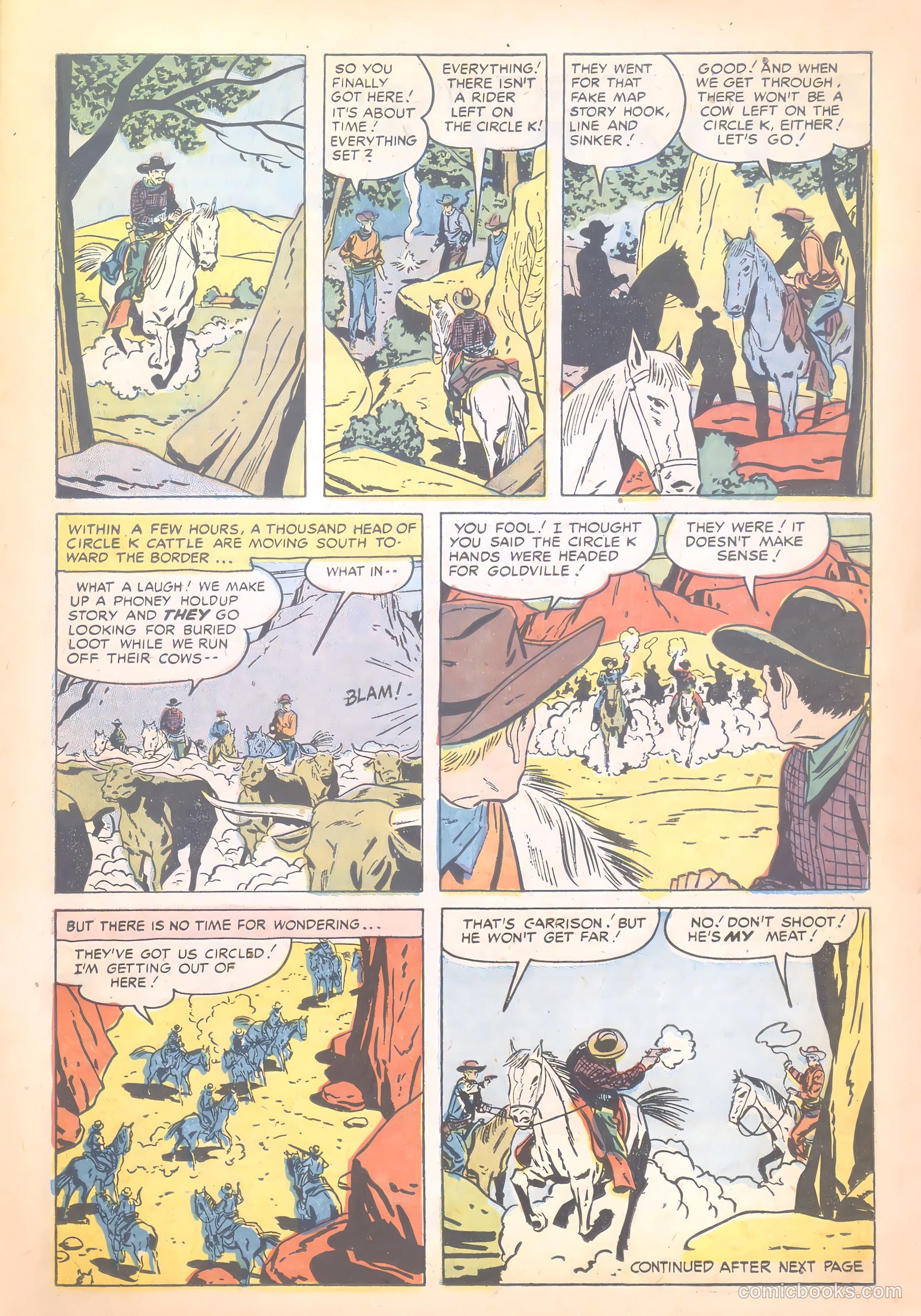 Prize Comics Western #119 (1950) — page 23 of 36