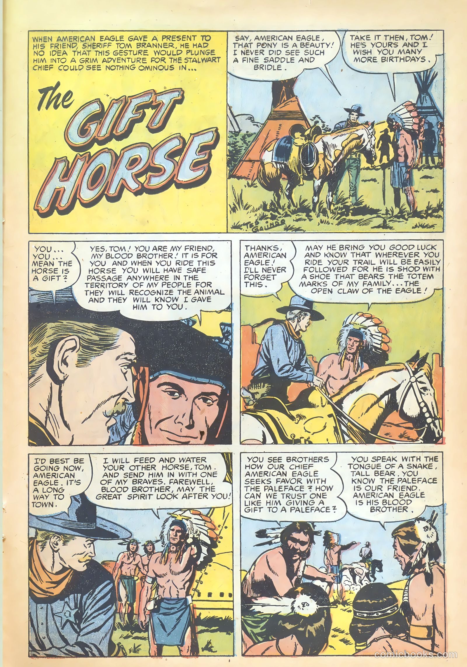 Prize Comics Western #119 (1950) — page 27 of 36