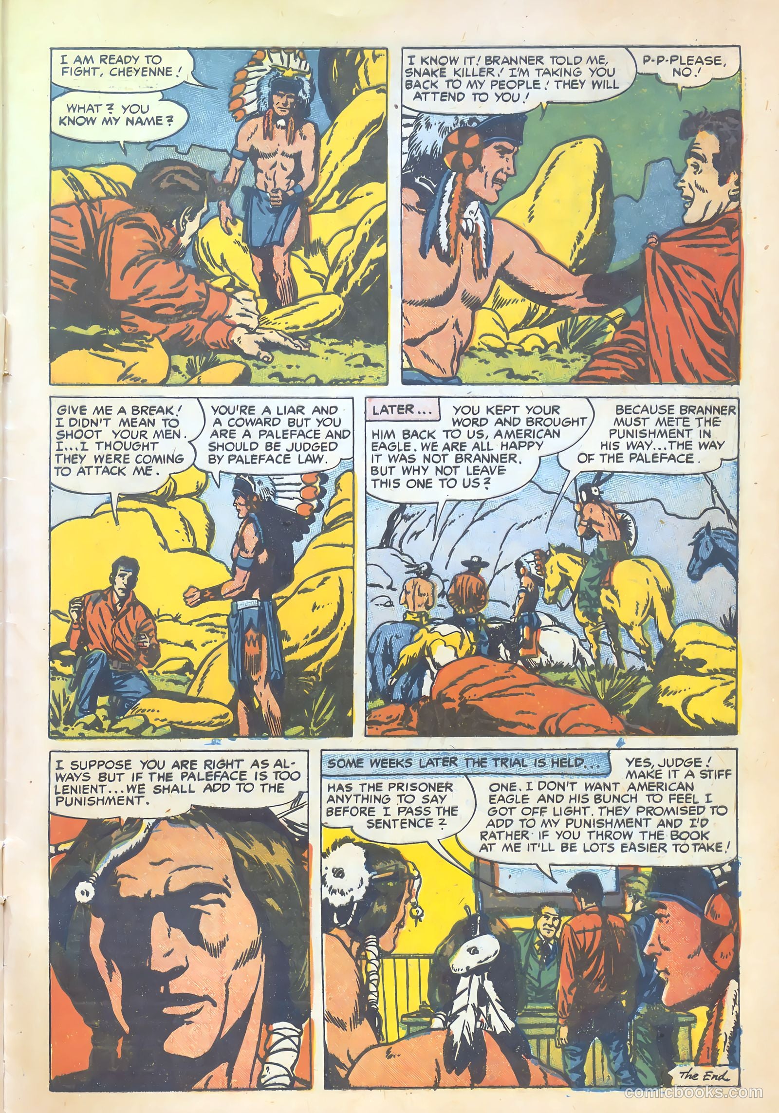 Prize Comics Western #119 (1950) — page 33 of 36