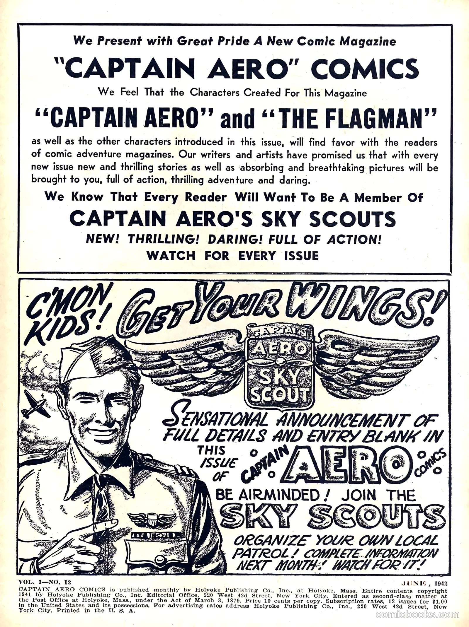 Captain Aero Comics #6 (1941) — page 2 of 68