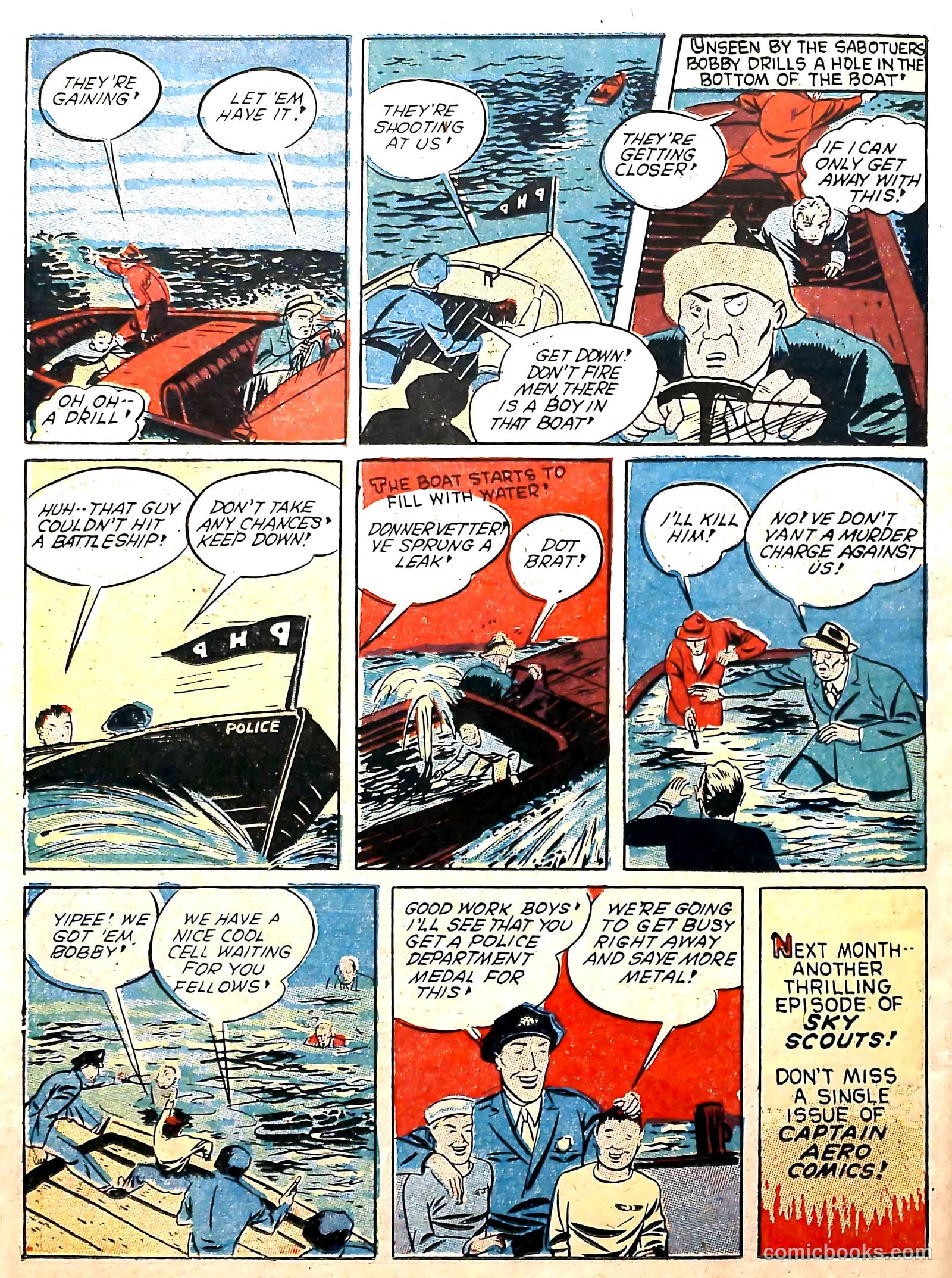 Captain Aero Comics #8 (1941) — page 50 of 68