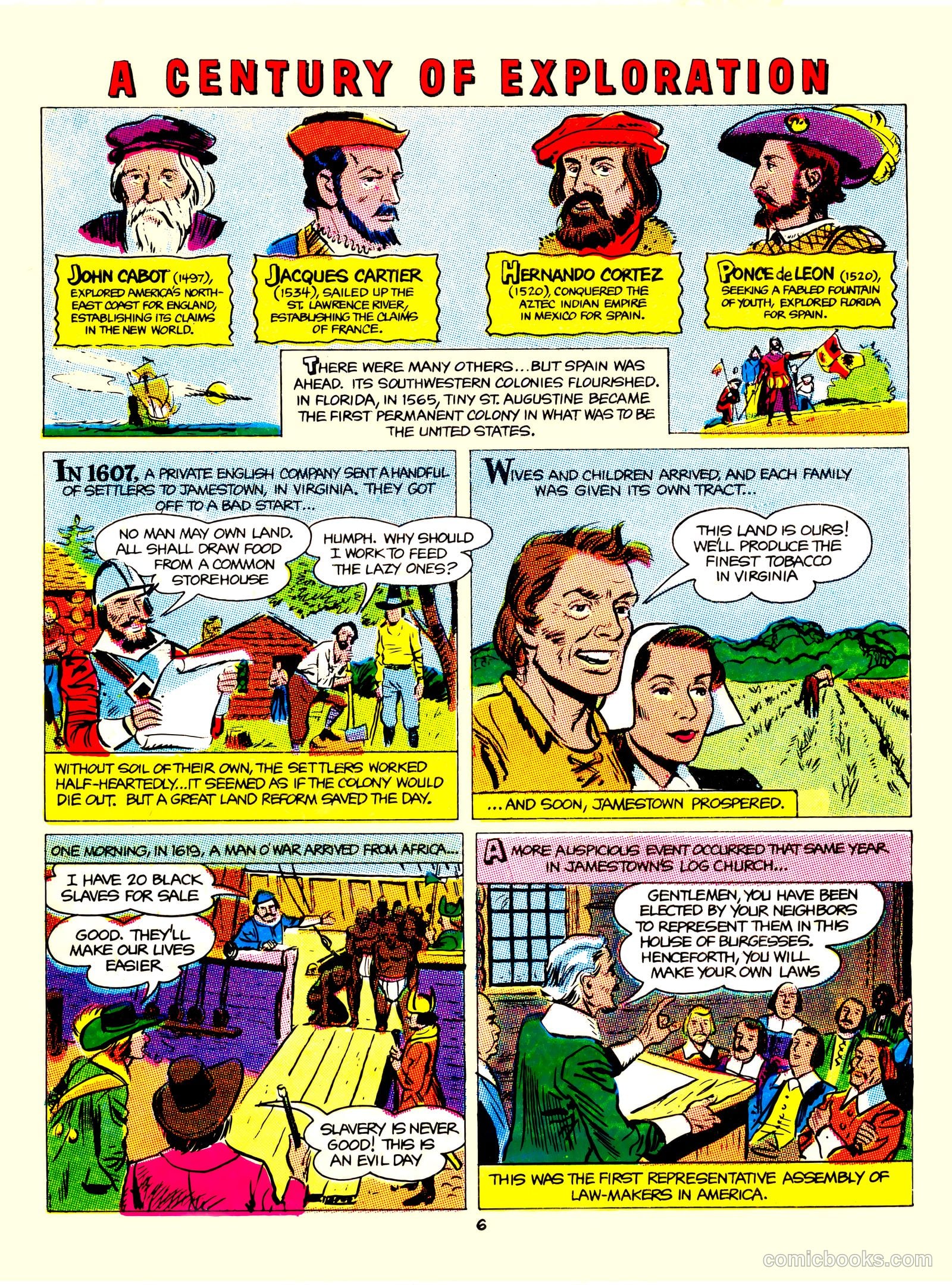 A Picture Story of the United States #nn (1951) — page 6 of 52