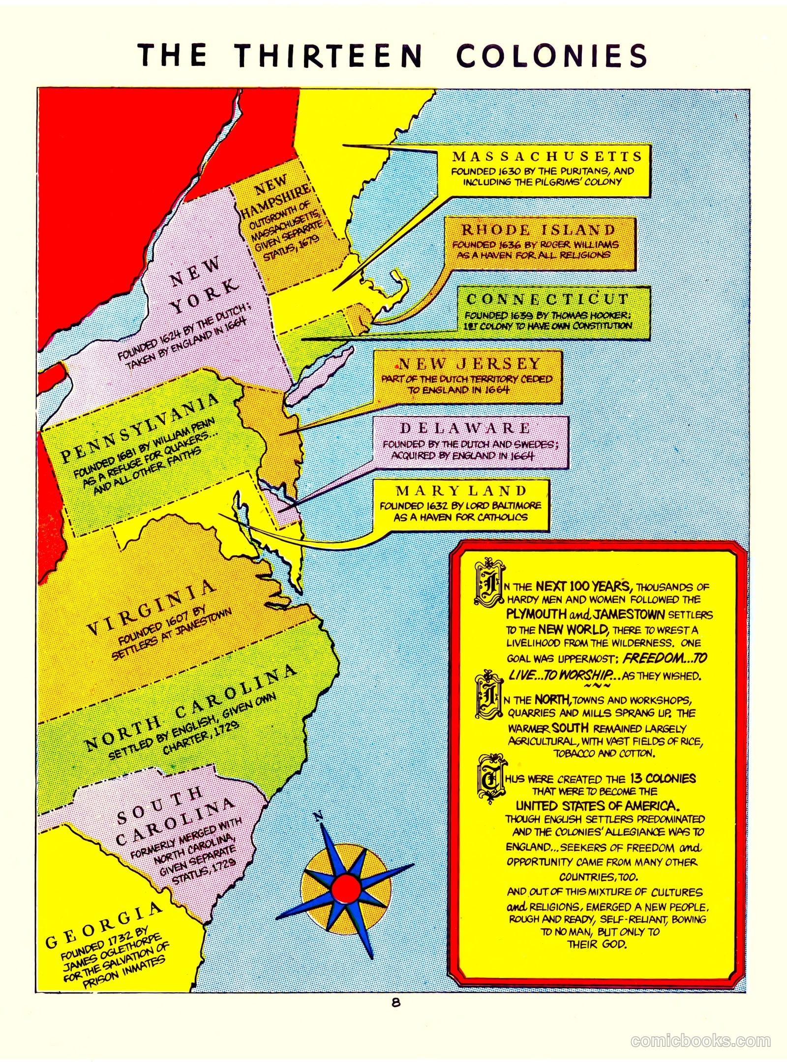 A Picture Story of the United States #nn (1951) — page 8 of 52