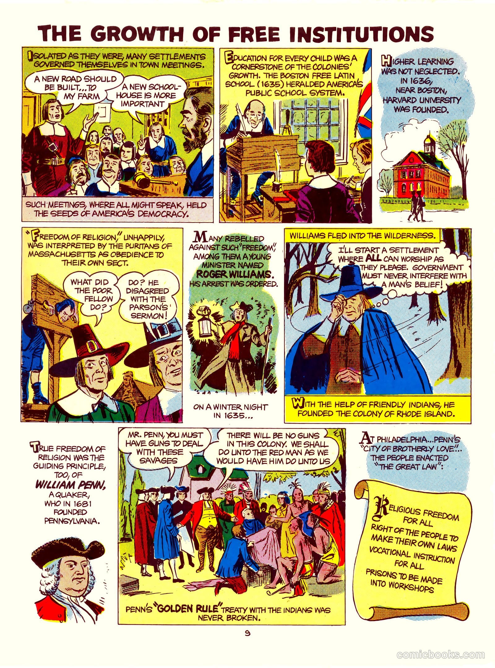 A Picture Story of the United States #nn (1951) — page 9 of 52