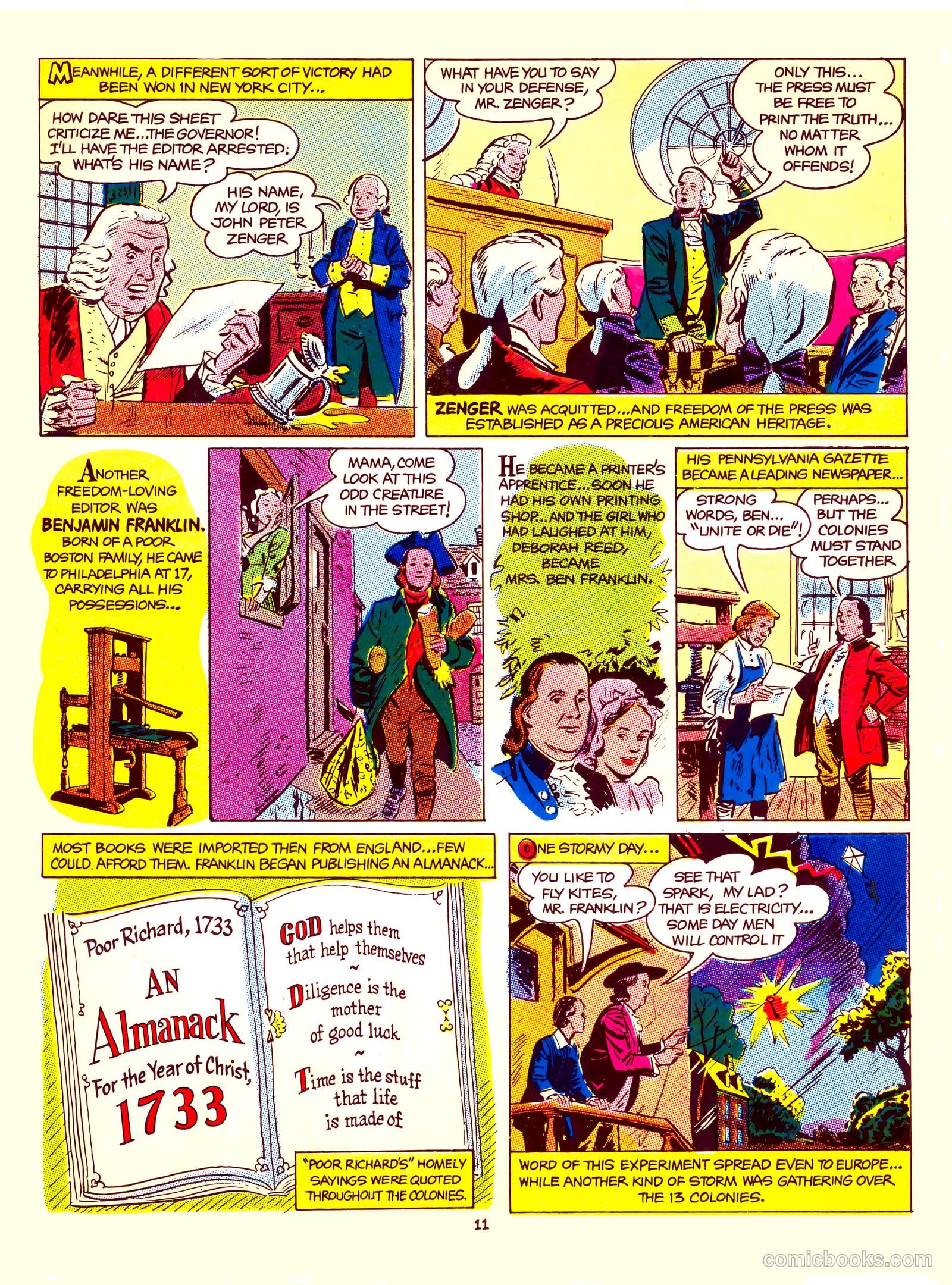 A Picture Story of the United States #nn (1951) — page 11 of 52
