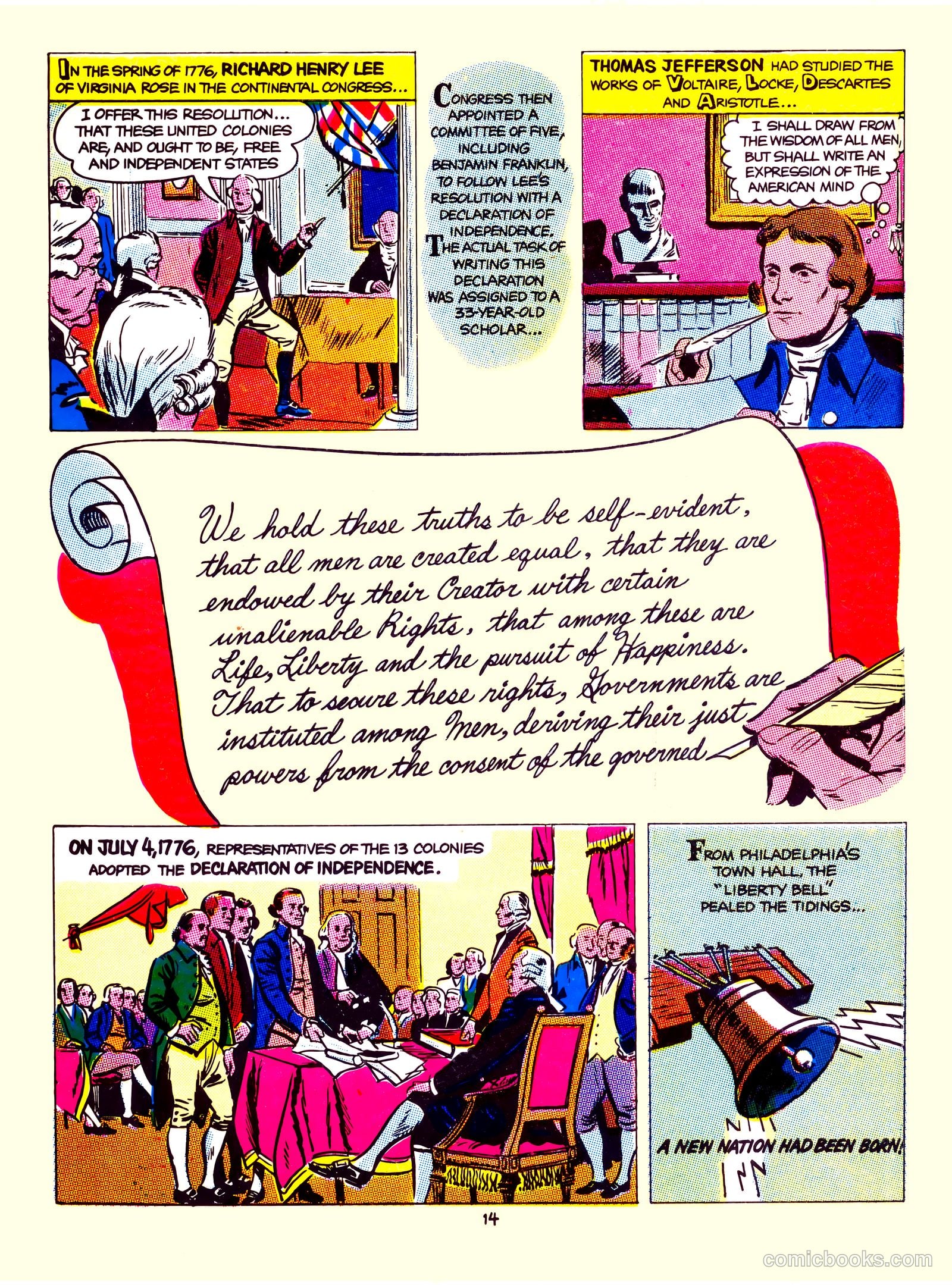 A Picture Story of the United States #nn (1951) — page 14 of 52
