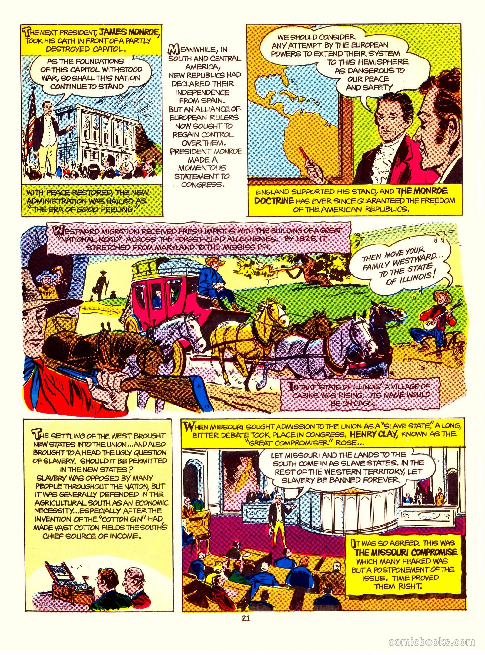 A Picture Story of the United States #nn (1951) — page 21 of 52