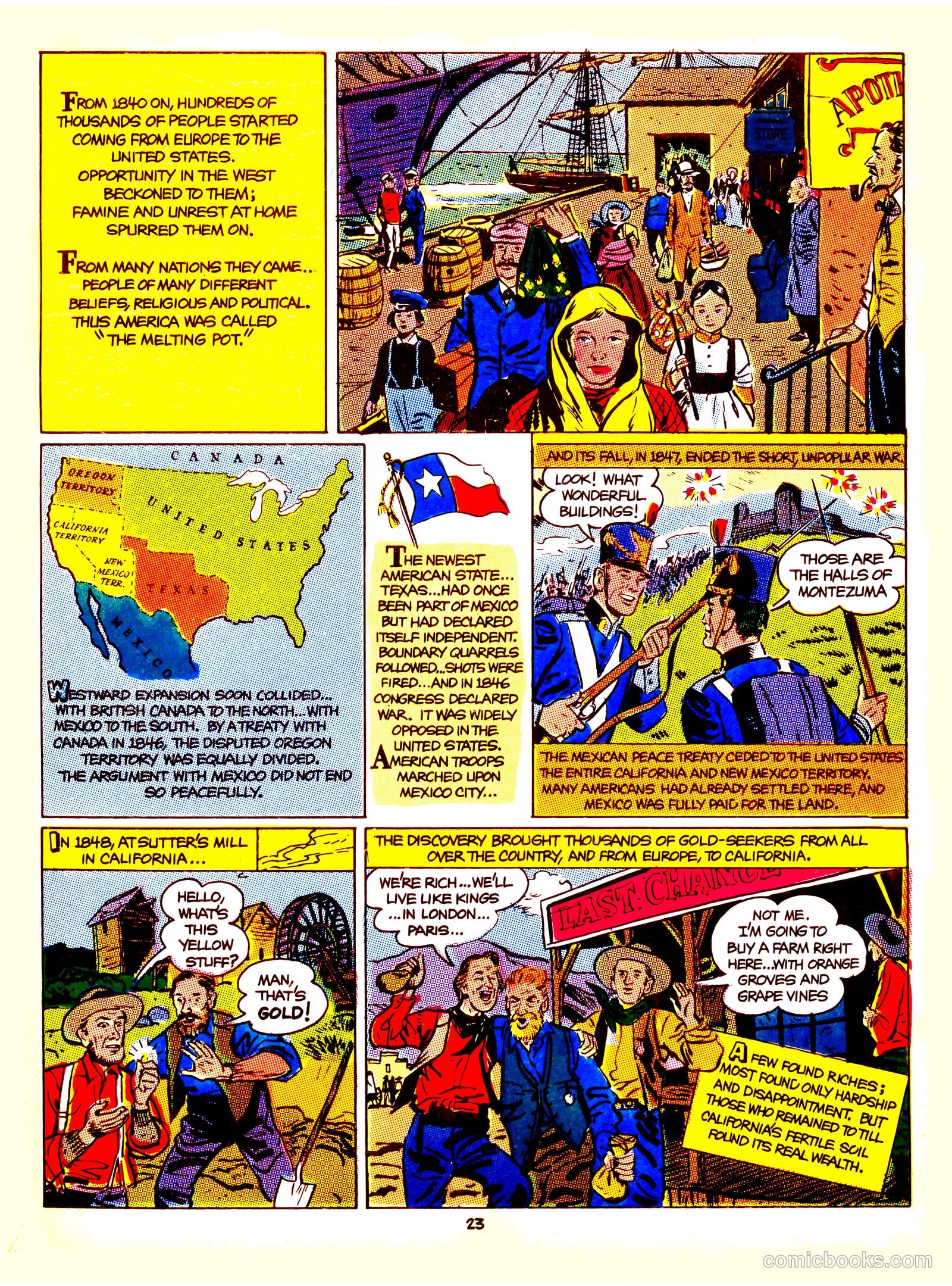 A Picture Story of the United States #nn (1951) — page 23 of 52
