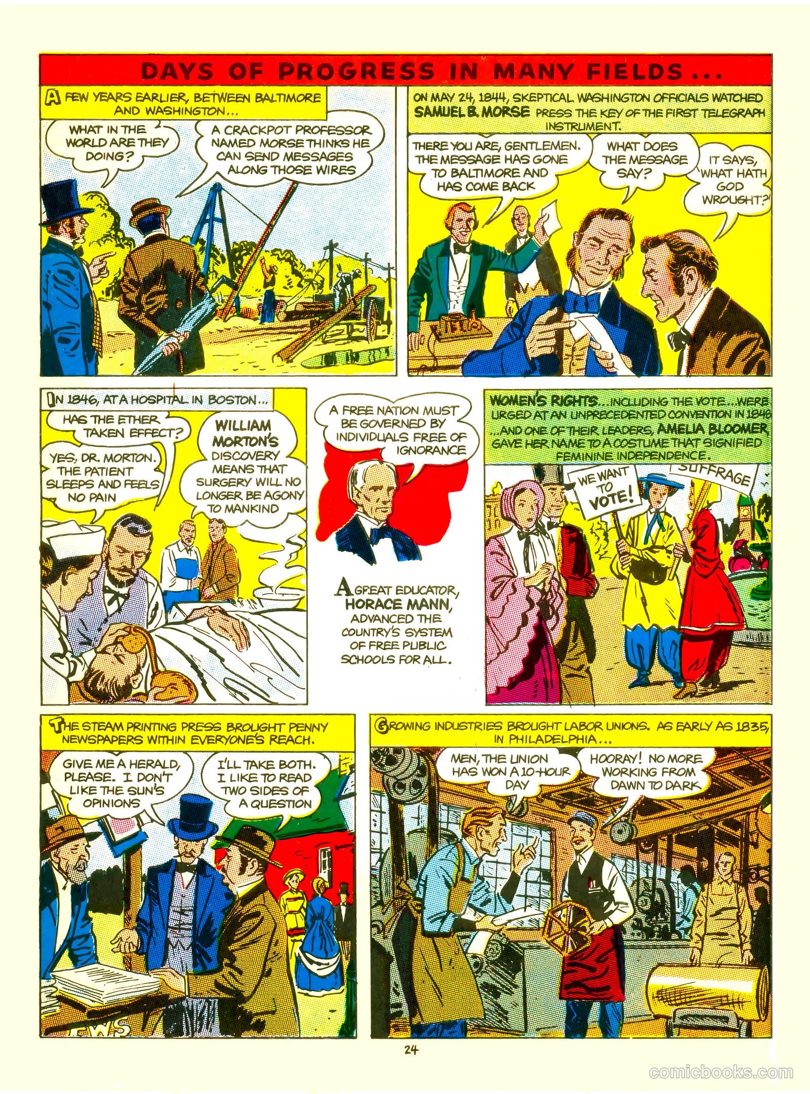 A Picture Story of the United States #nn (1951) — page 24 of 52