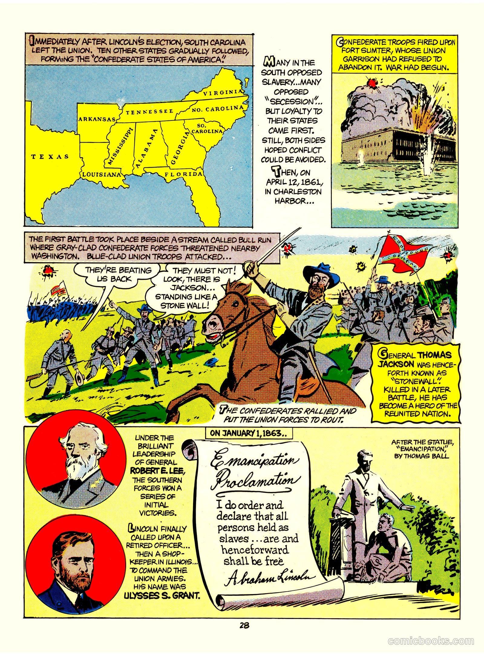 A Picture Story of the United States #nn (1951) — page 28 of 52