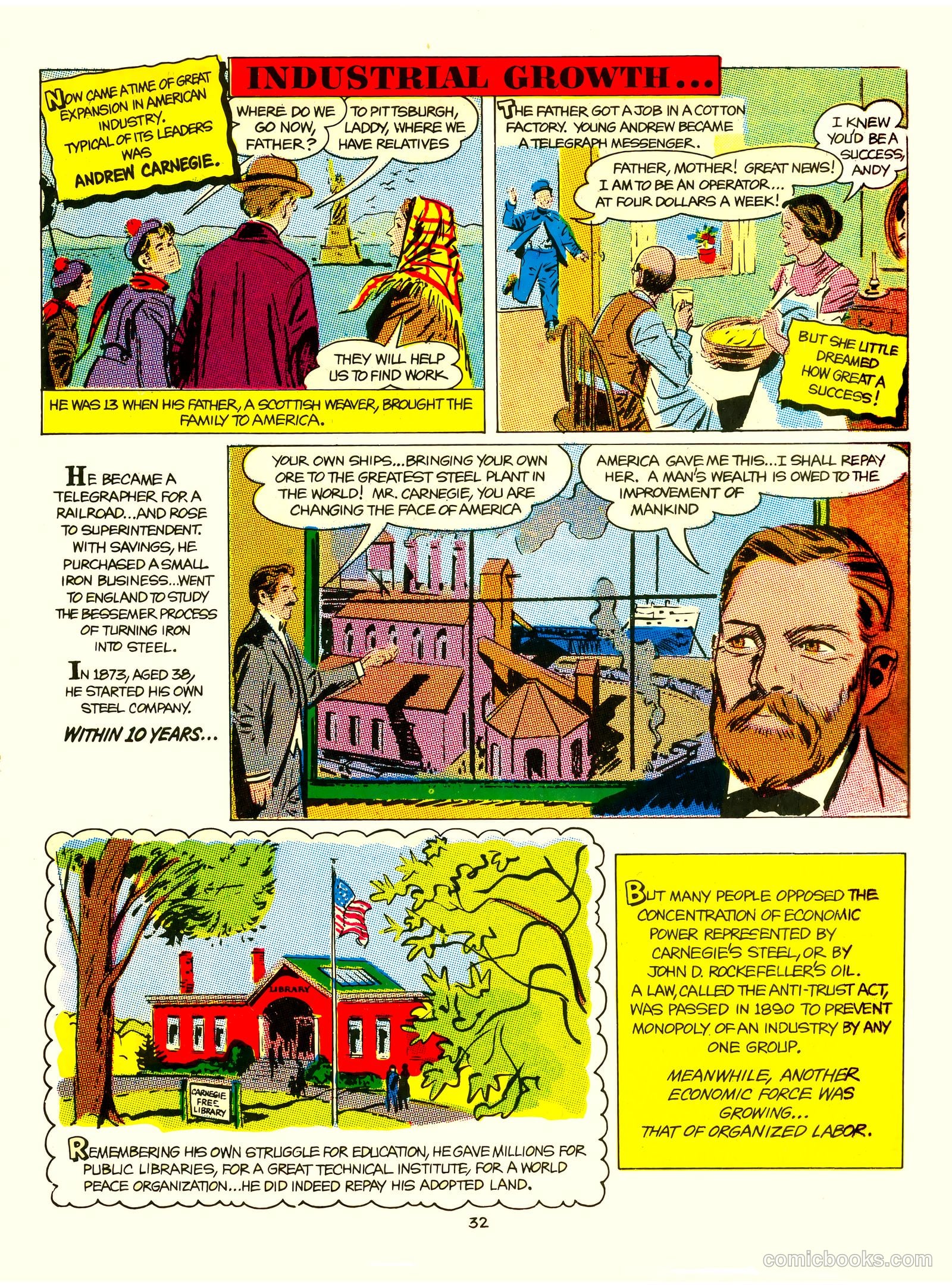 A Picture Story of the United States #nn (1951) — page 32 of 52