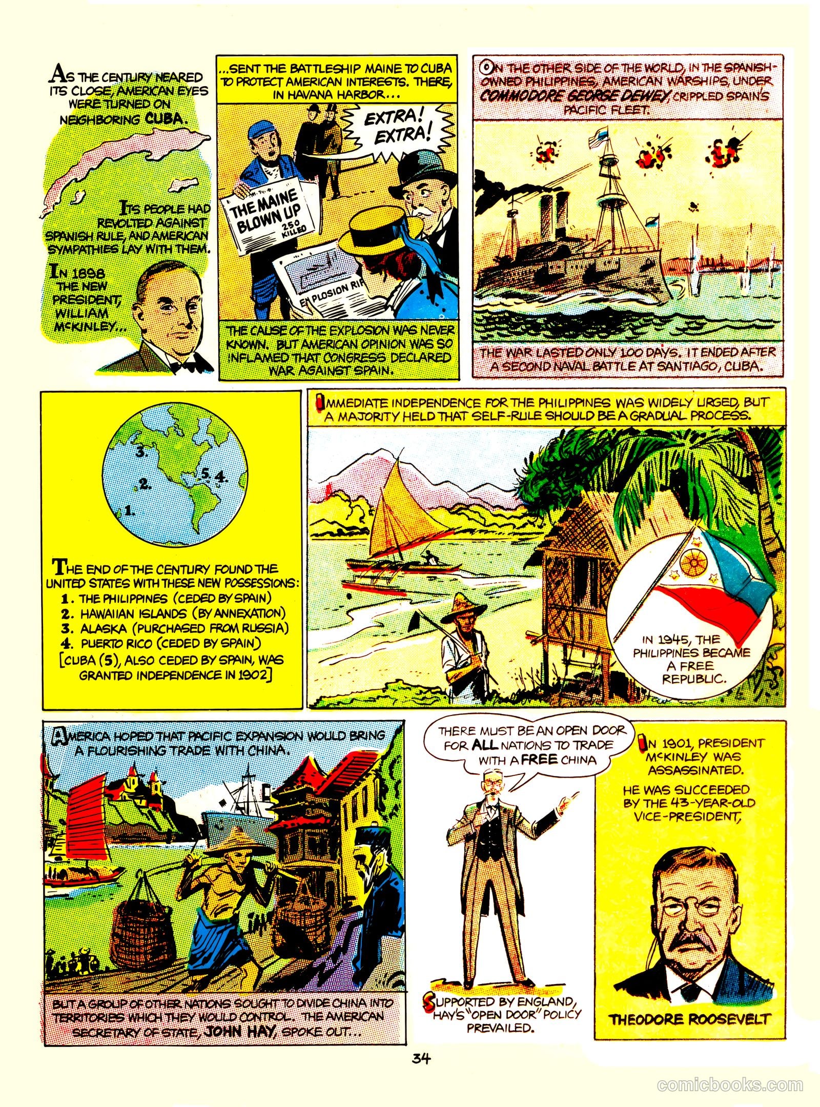 A Picture Story of the United States #nn (1951) — page 34 of 52