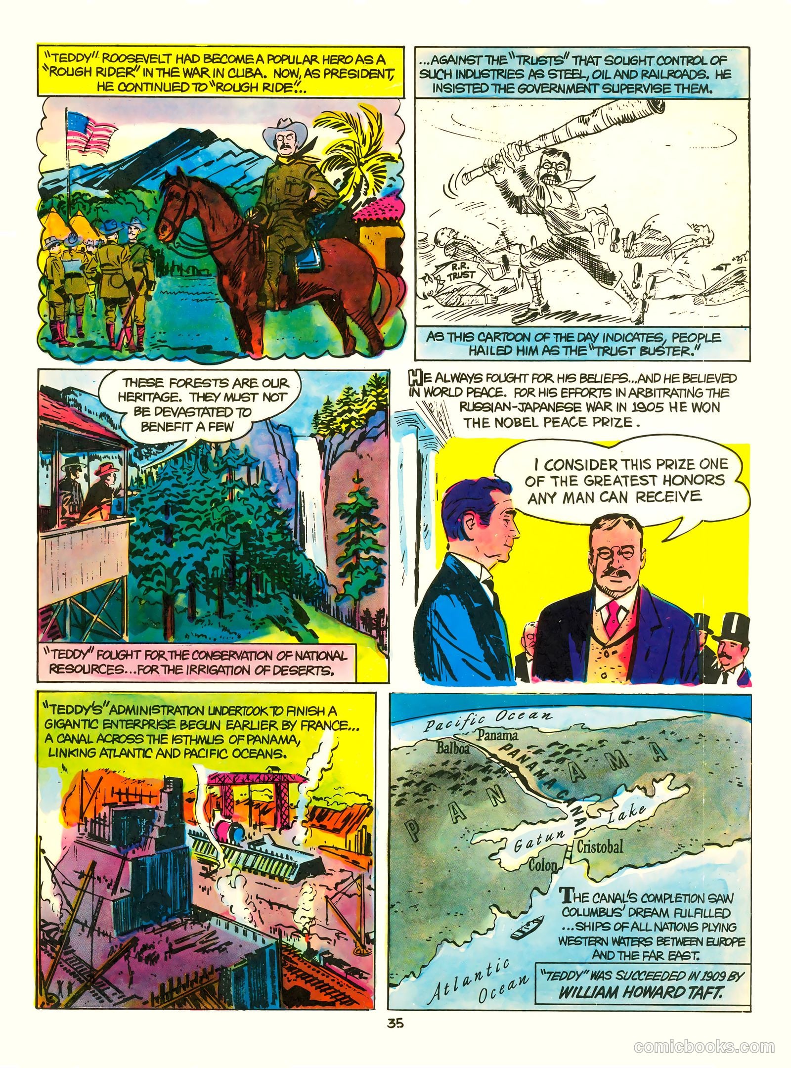 A Picture Story of the United States #nn (1951) — page 35 of 52