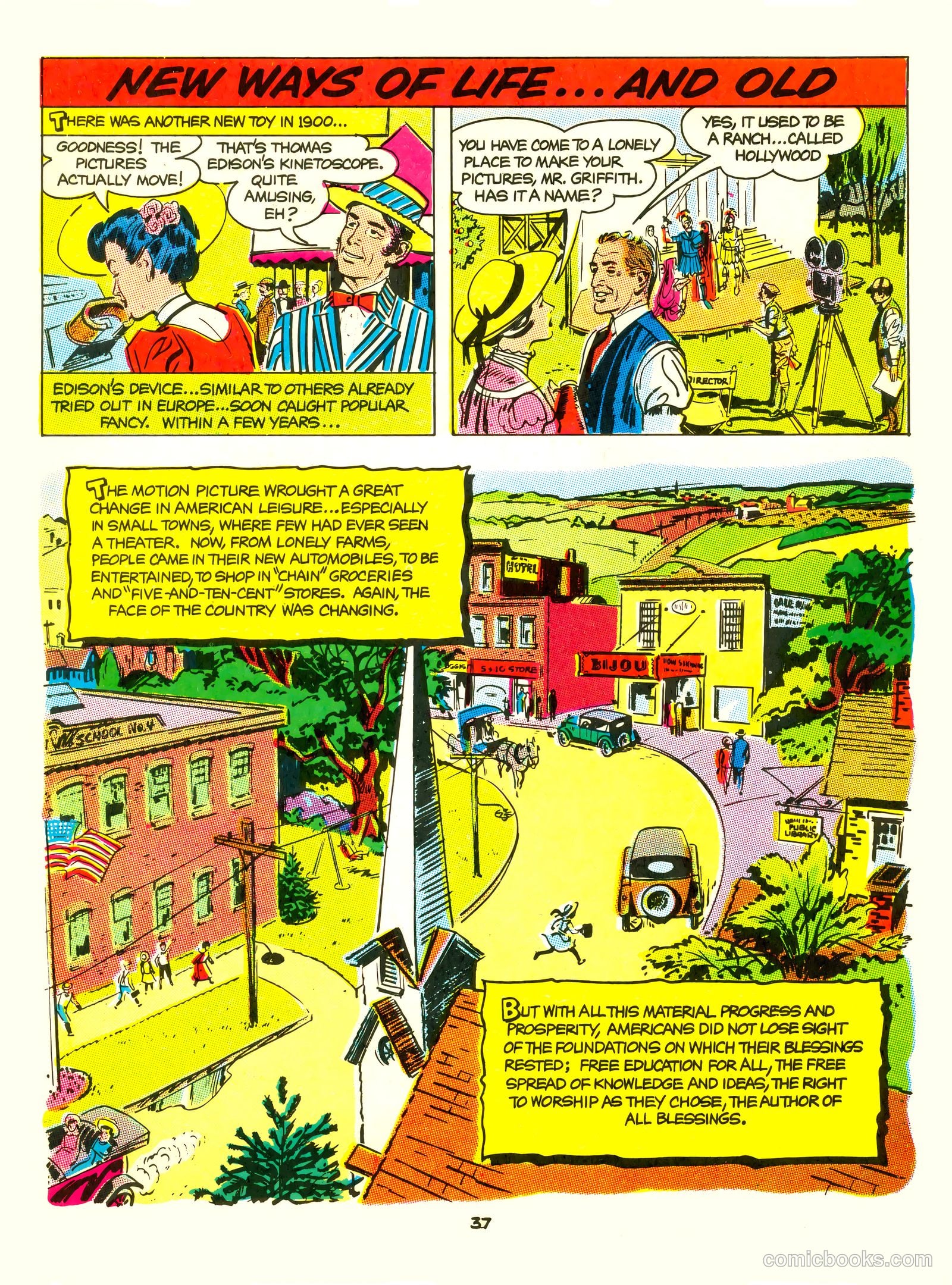 A Picture Story of the United States #nn (1951) — page 37 of 52
