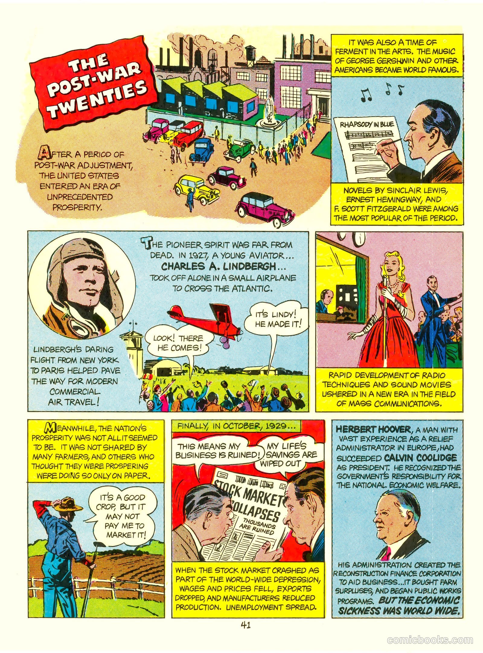 A Picture Story of the United States #nn (1951) — page 41 of 52