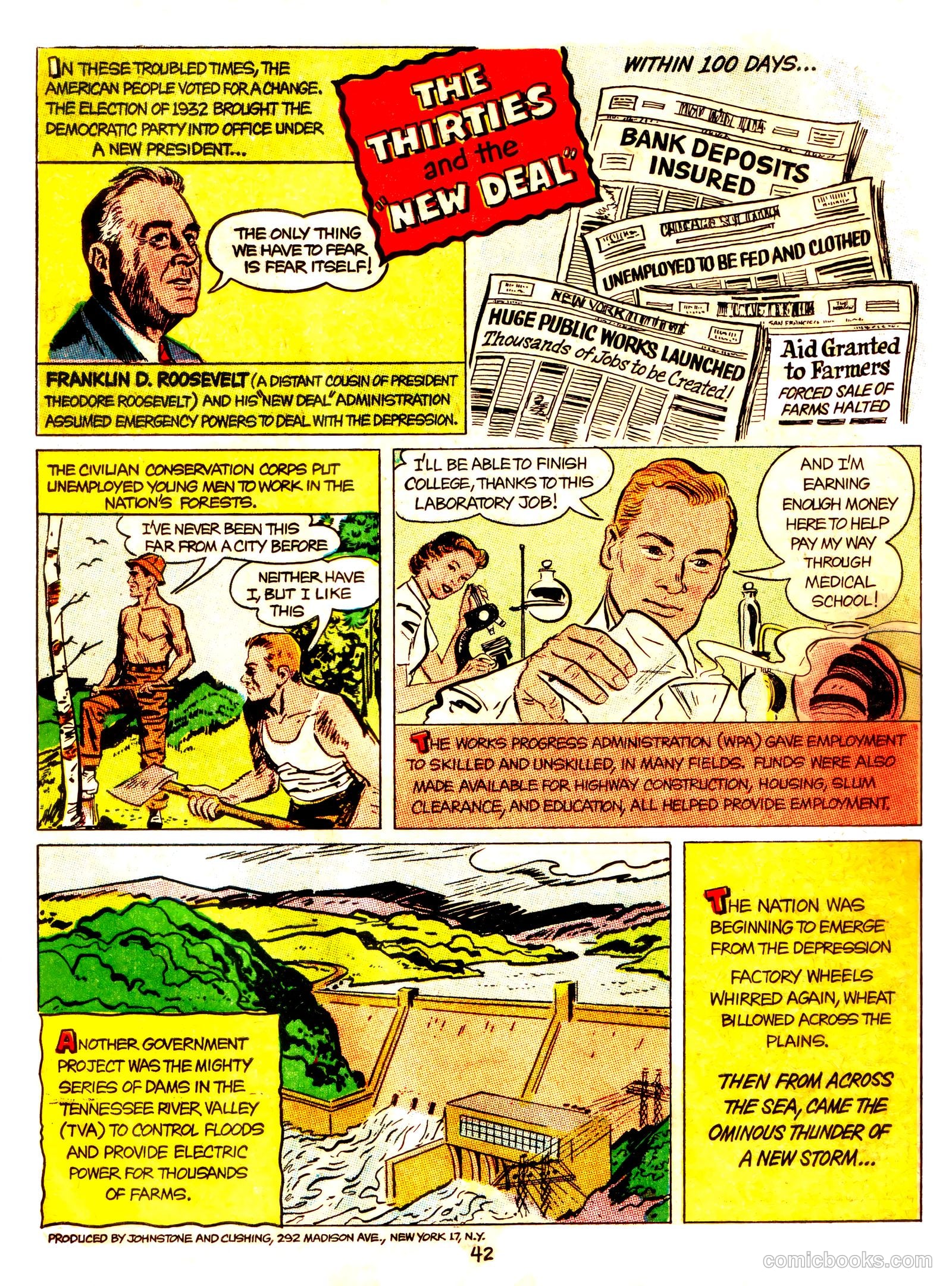 A Picture Story of the United States #nn (1951) — page 42 of 52