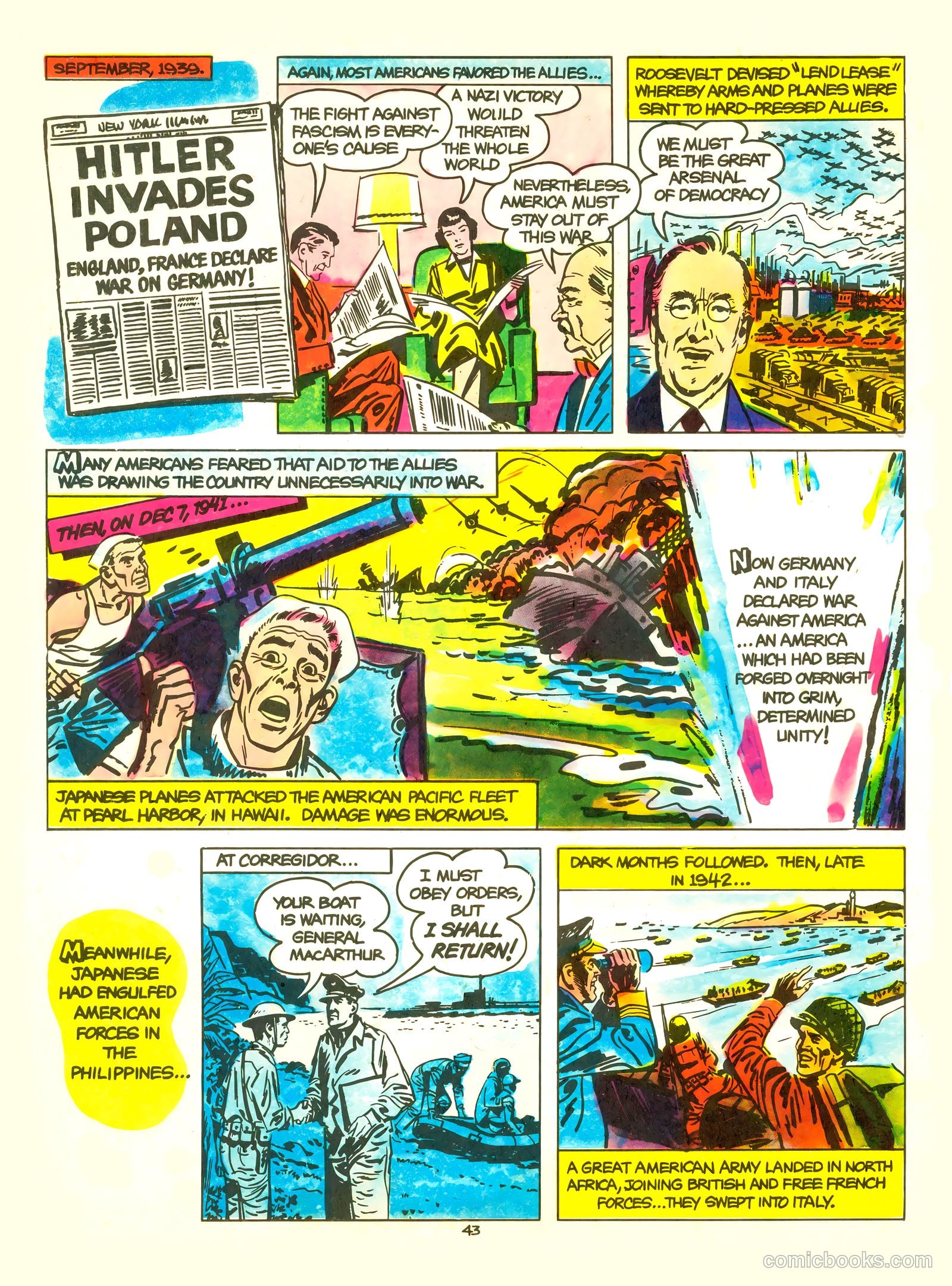 A Picture Story of the United States #nn (1951) — page 43 of 52