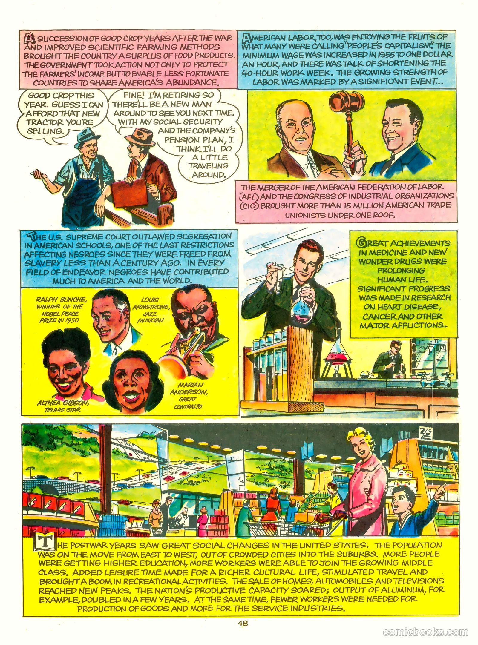 A Picture Story of the United States #nn (1951) — page 48 of 52