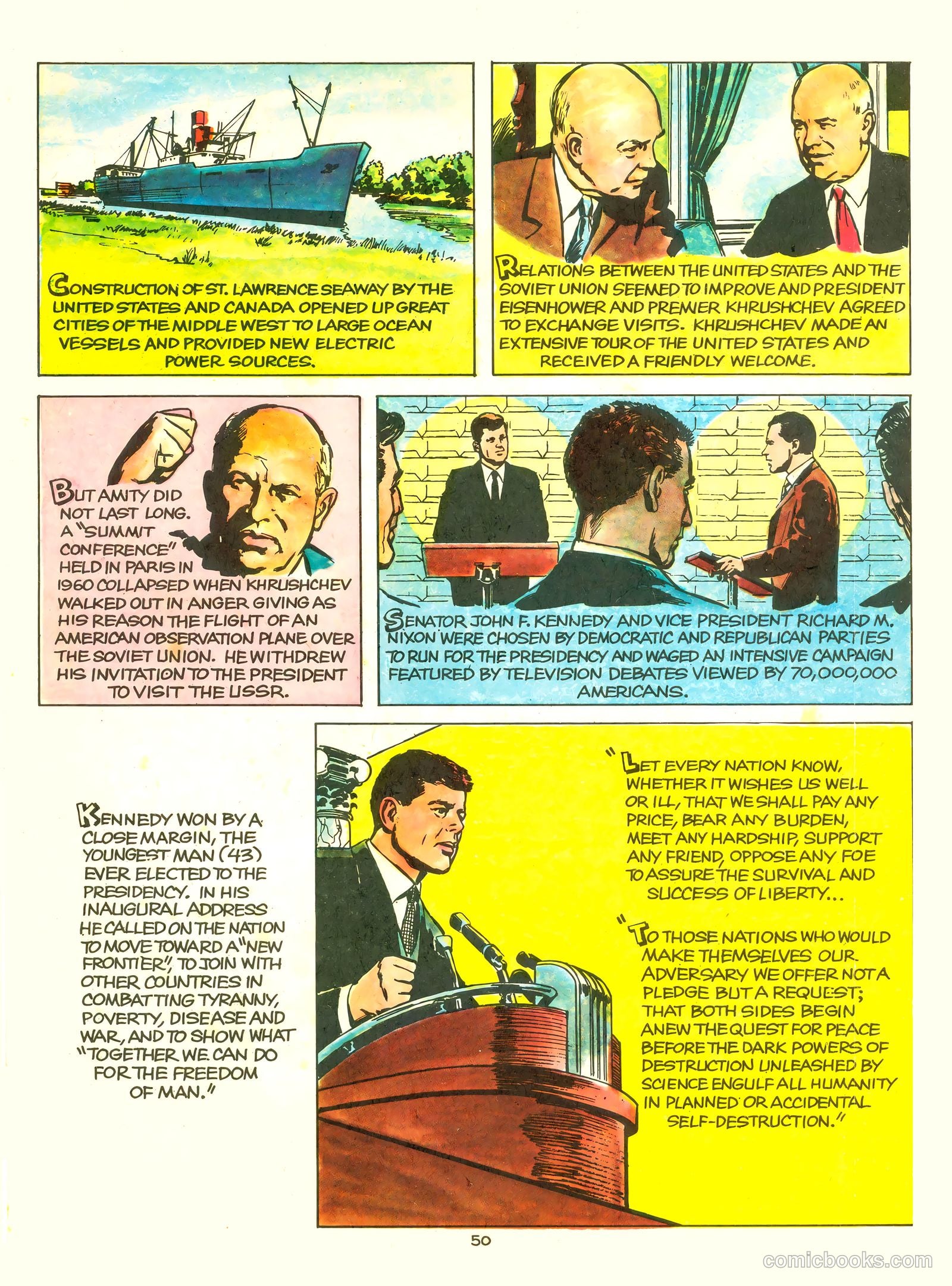 A Picture Story of the United States #nn (1951) — page 50 of 52