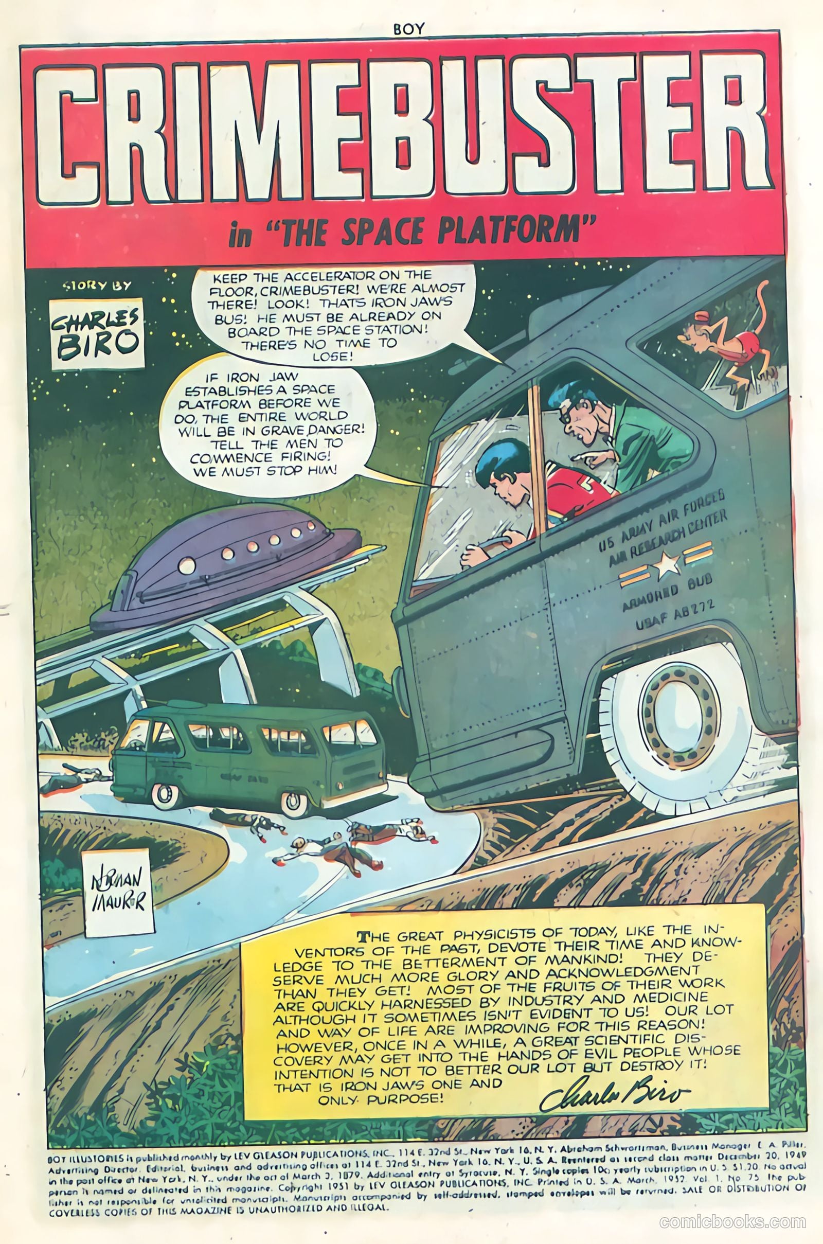Boy Comics #75 (1950) — page 3 of 36
