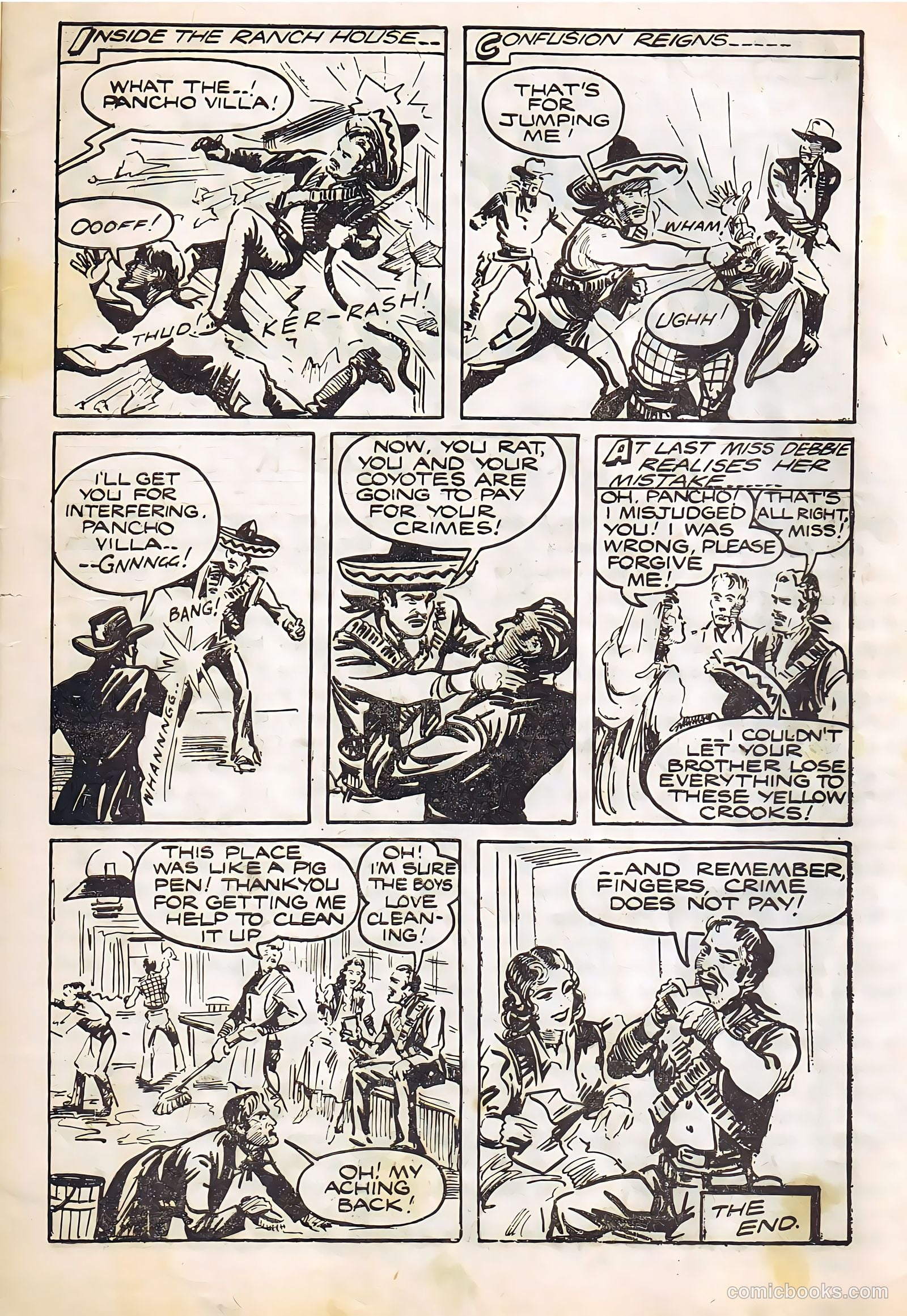 Pancho Villa #10 (1950) — page 25 of 28
