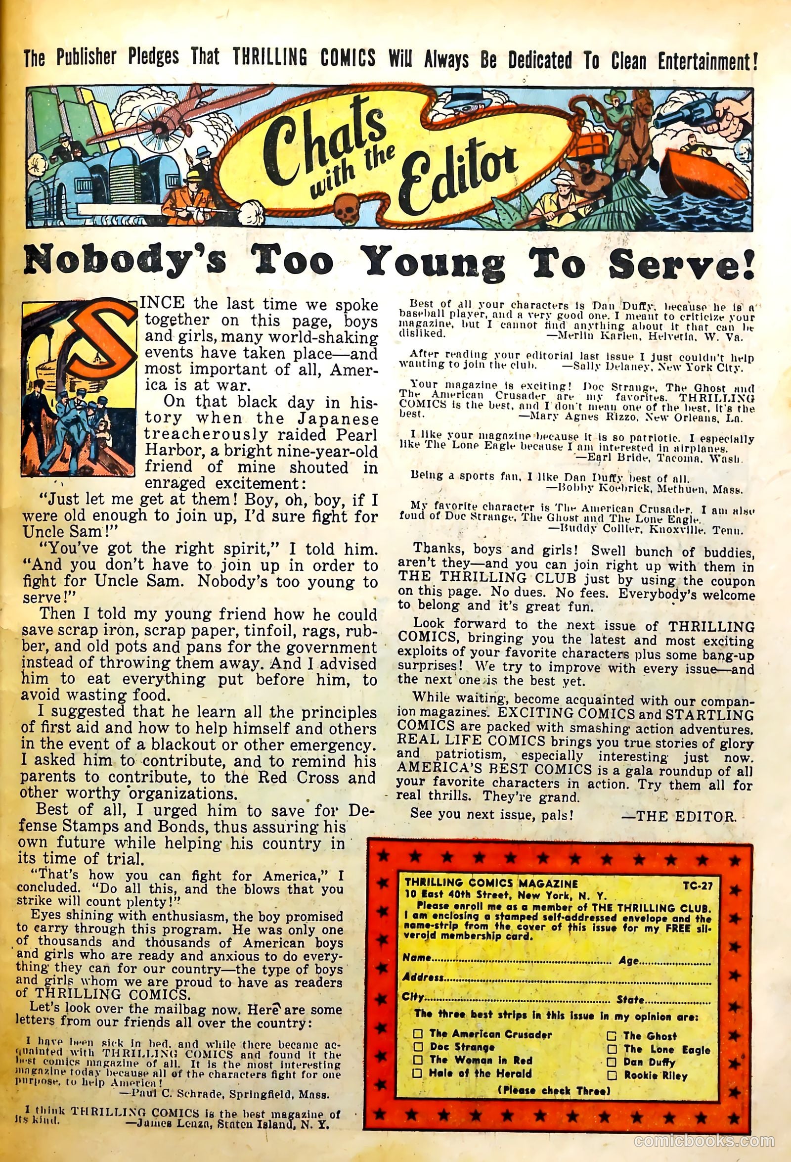 Thrilling Comics #27 (1940) — page 59 of 68