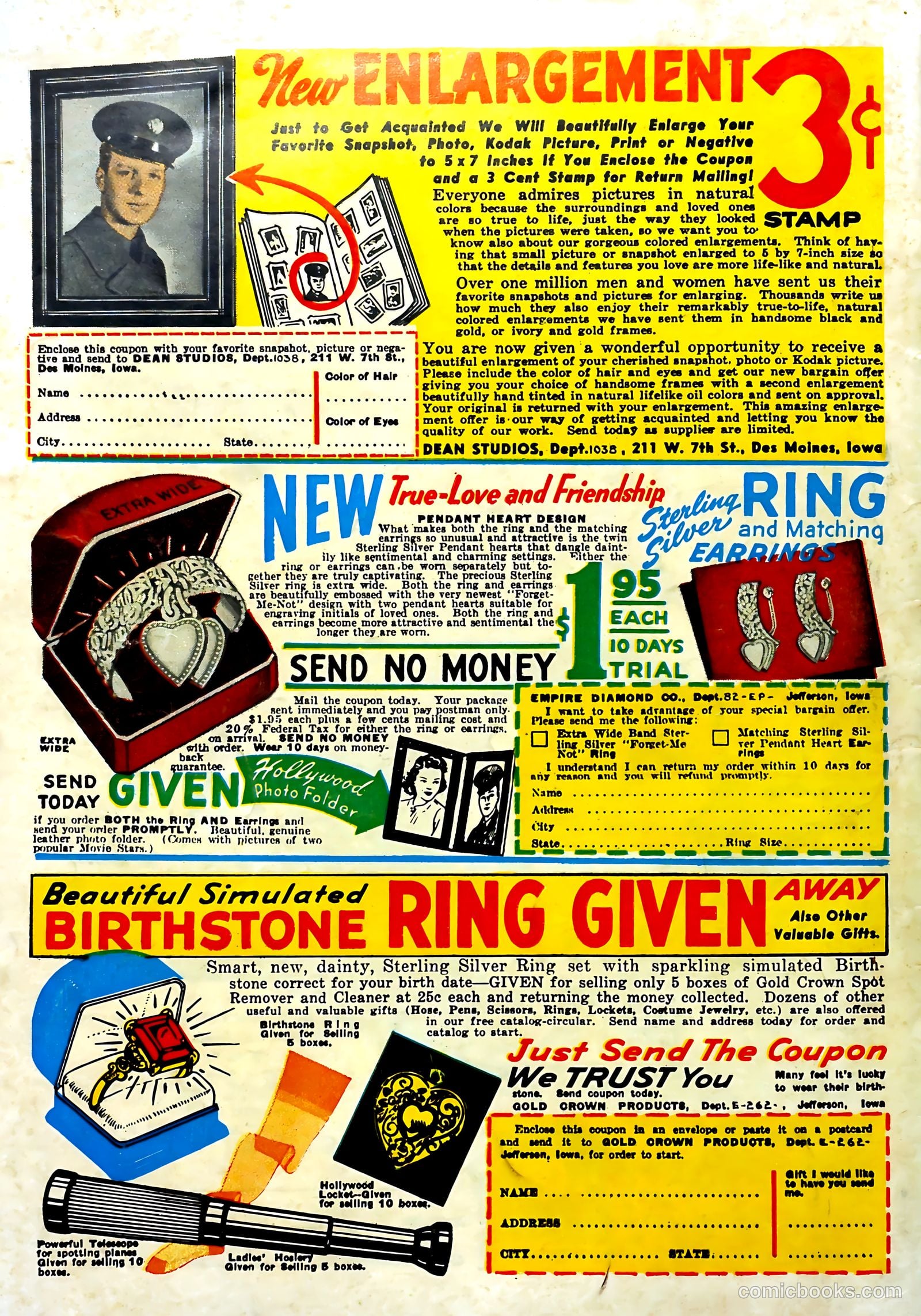 Blazing Comics #6 (1944) — page 36 of 36